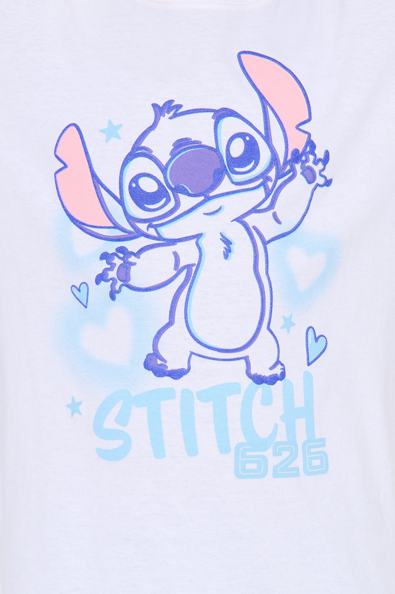 Mini Stitch 626 Airbrush Short Sleeve Tee - White