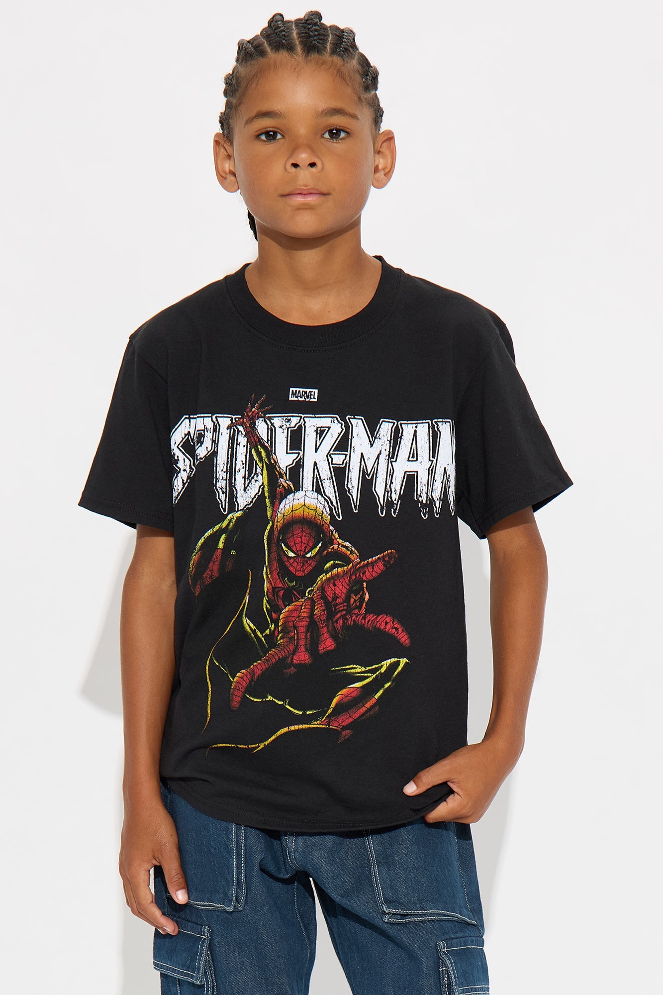Mini Spiderman Webshooter Short Sleeve Tee - Black