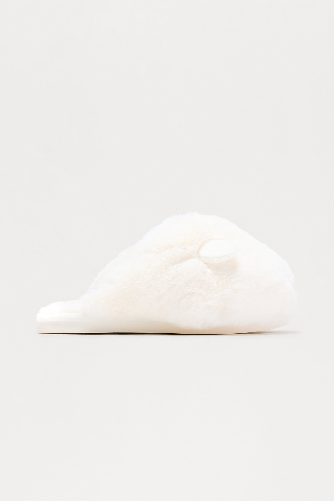 Fifi Faux Fur Slippers - White