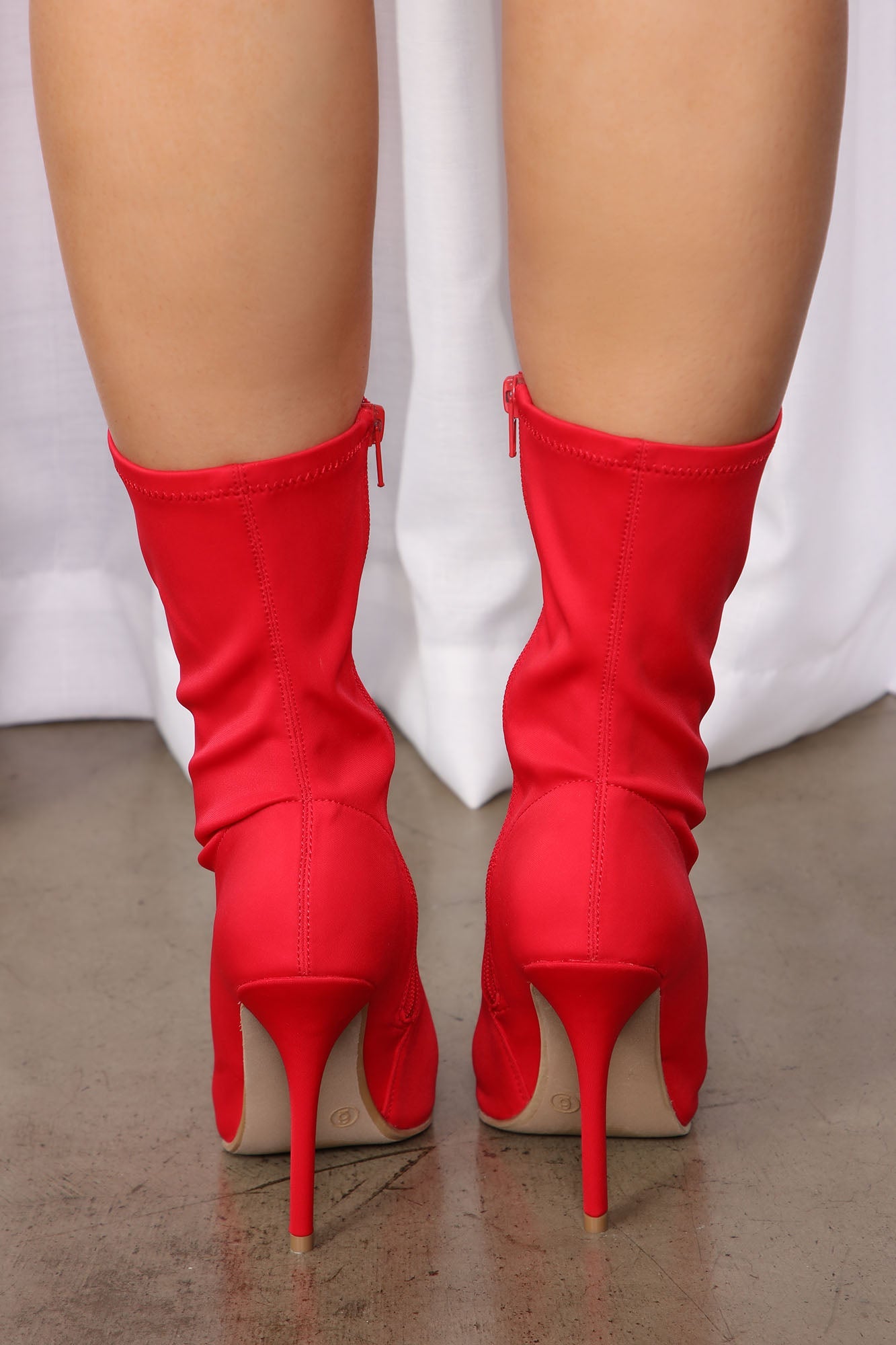 No Snakes Allowed Heel Bootie - Red