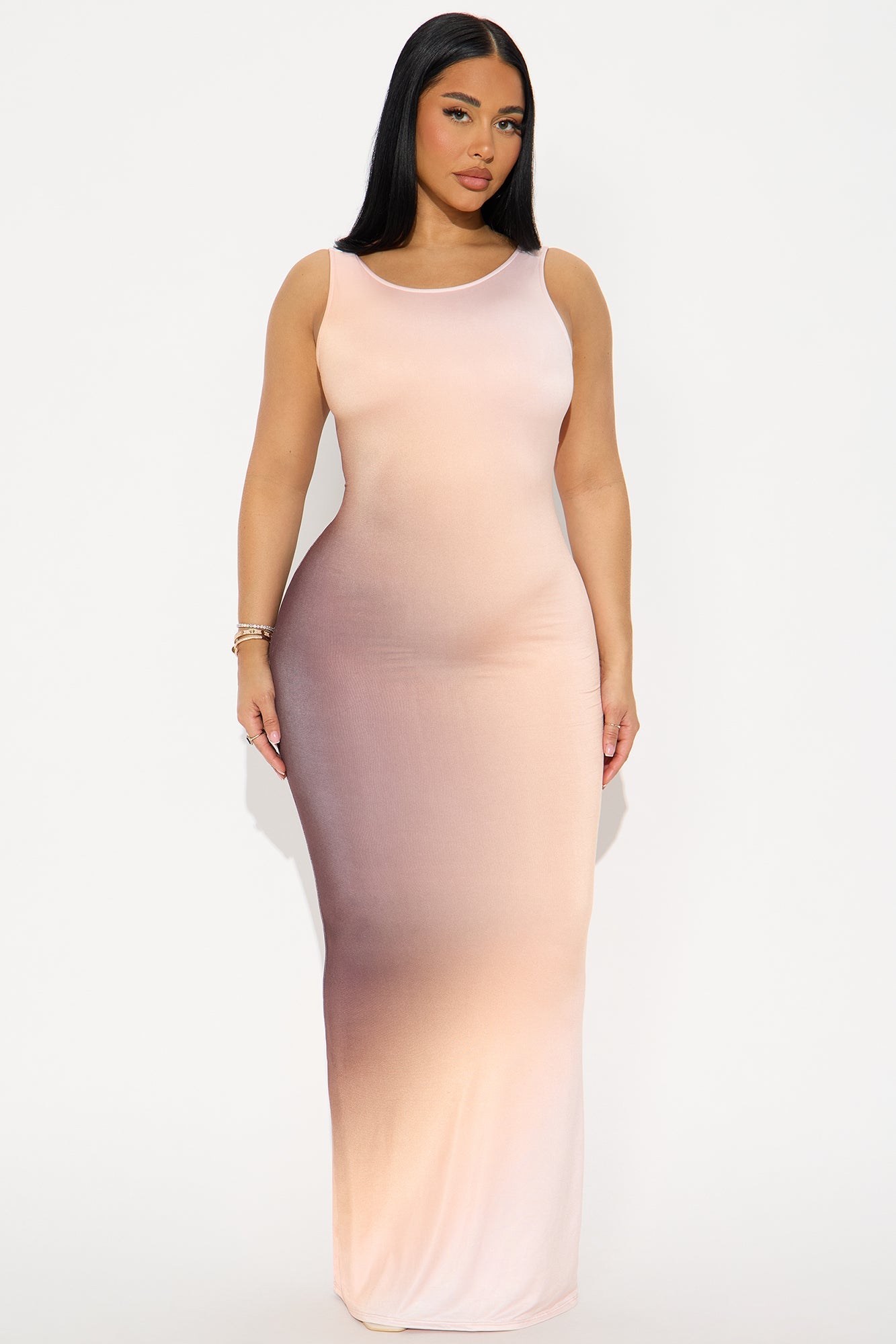 Tracey Backless Maxi Dress - Brown