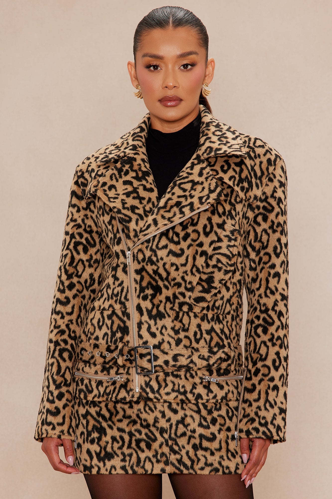 Tracee Wool Jacket - Leopard