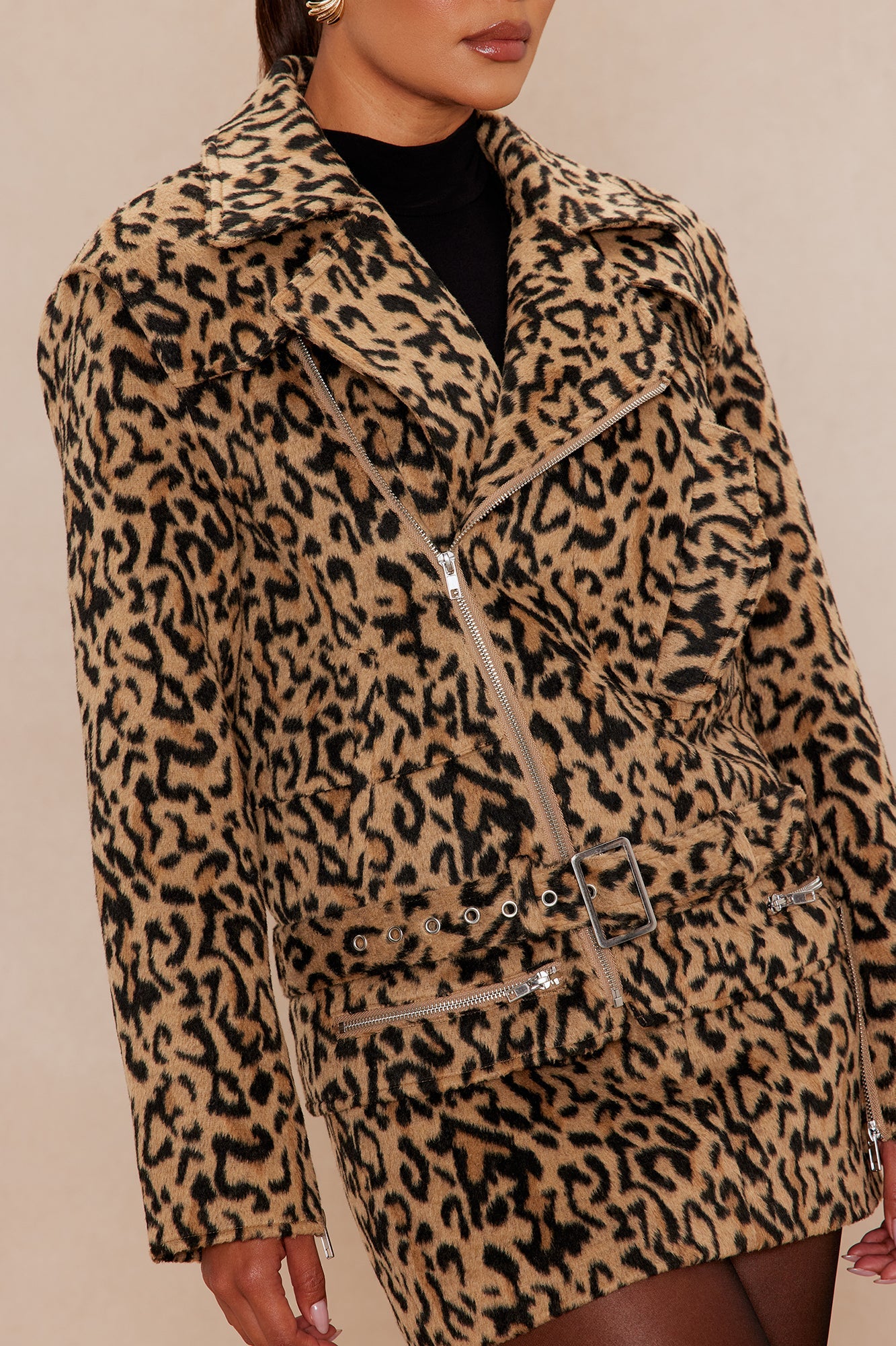 Tracee Wool Jacket - Leopard