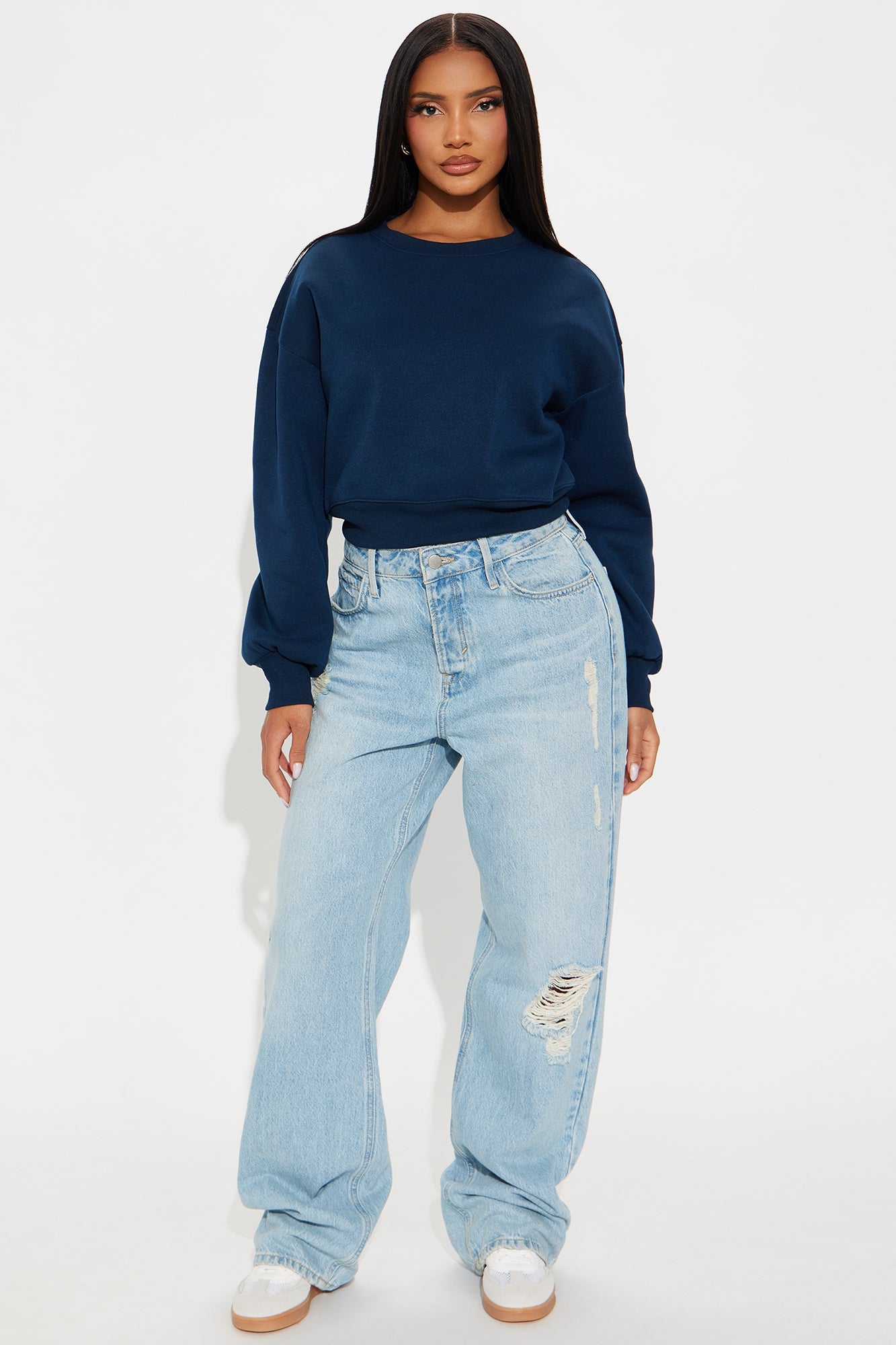 Candice Lounge Crew Neck - Navy