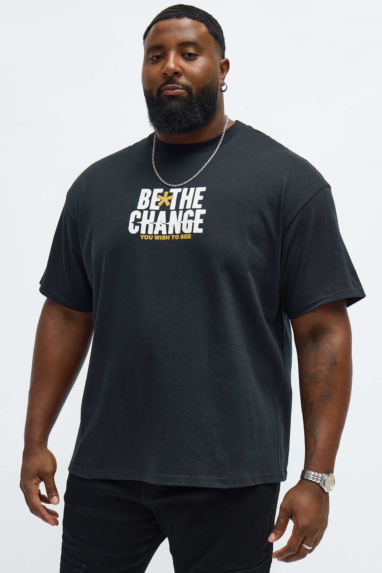 Be The Change Short Sleeve Tee - Black