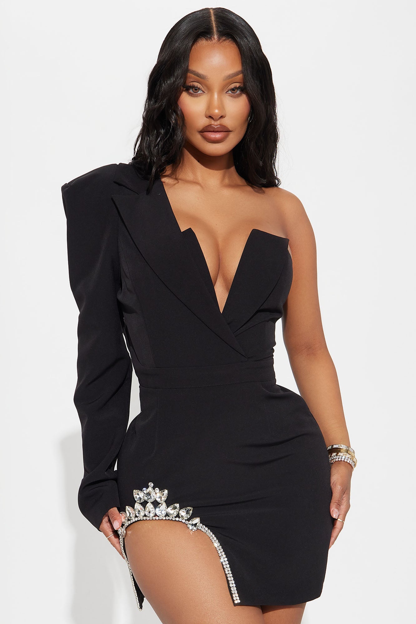 Melodramatic Muse Blazer Mini Dress - Black