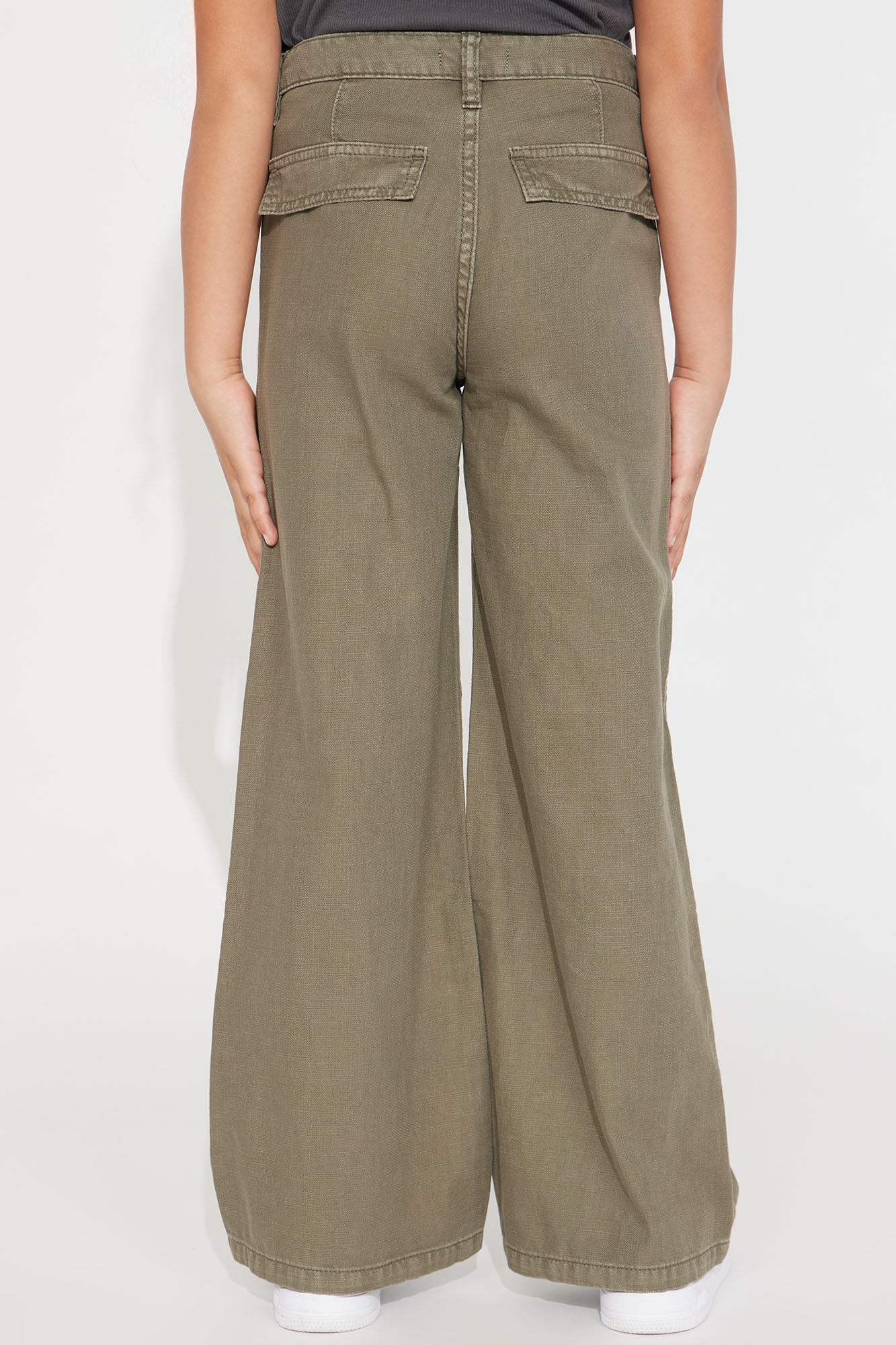 Mini Shelly Wide Leg Pant - Olive