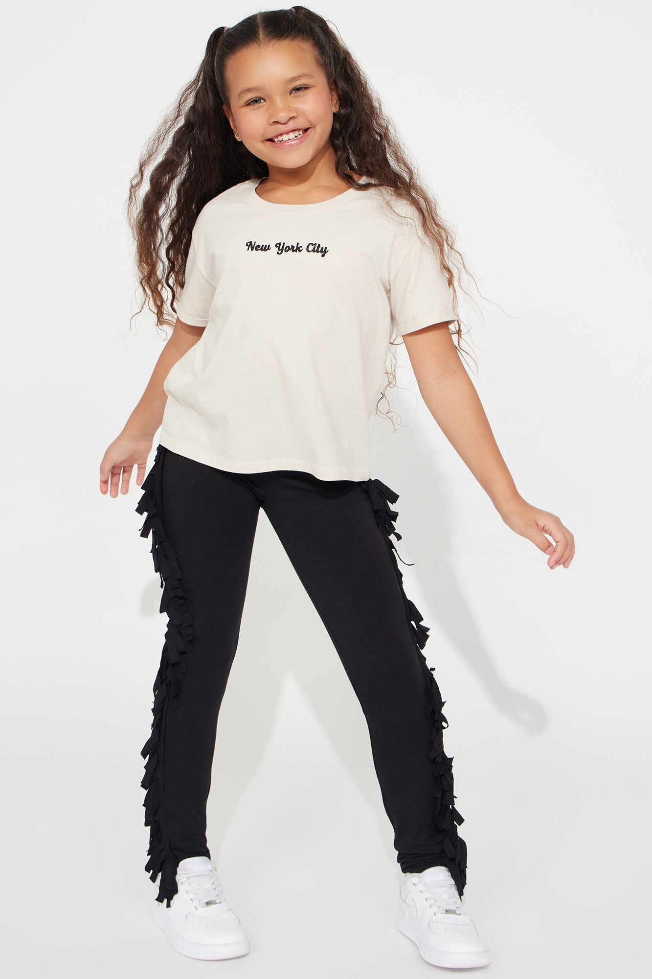 Mini Shake It Like a Fringe Shaker Legging - Black