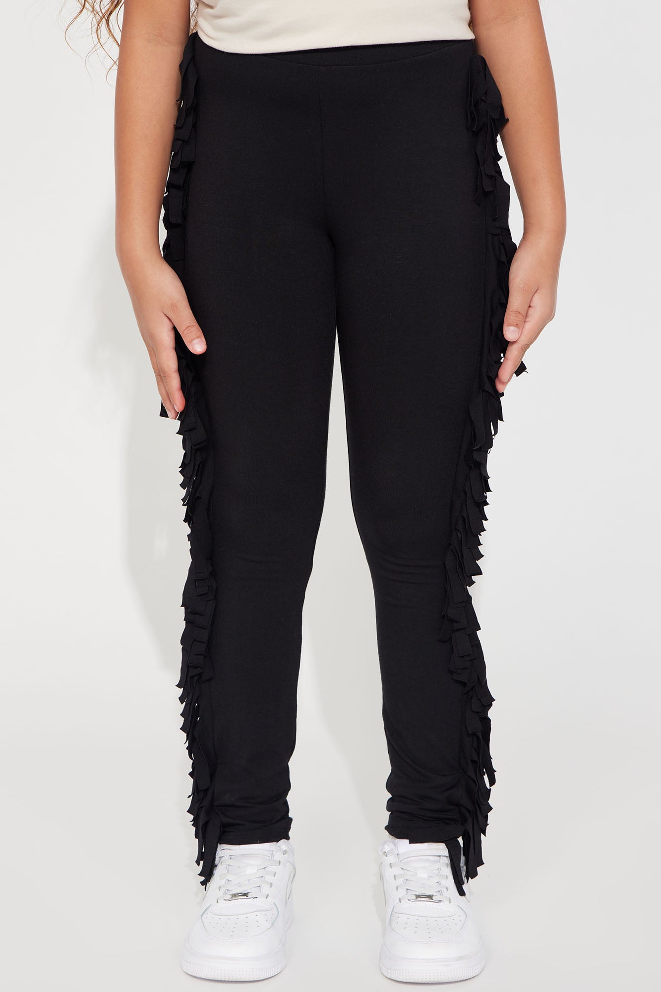 Mini Shake It Like a Fringe Shaker Legging - Black