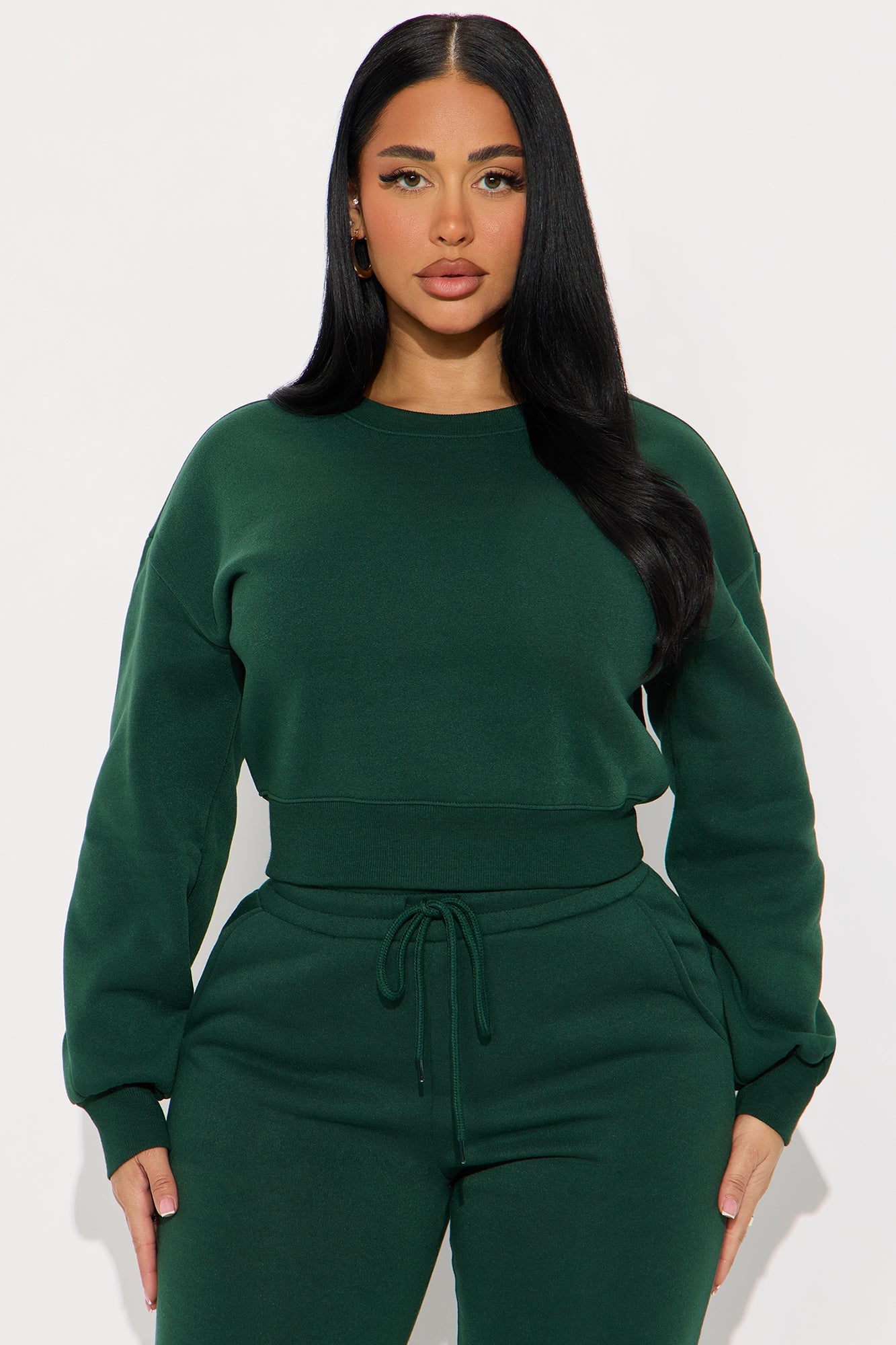 Candice Lounge Crew Neck - Hunter