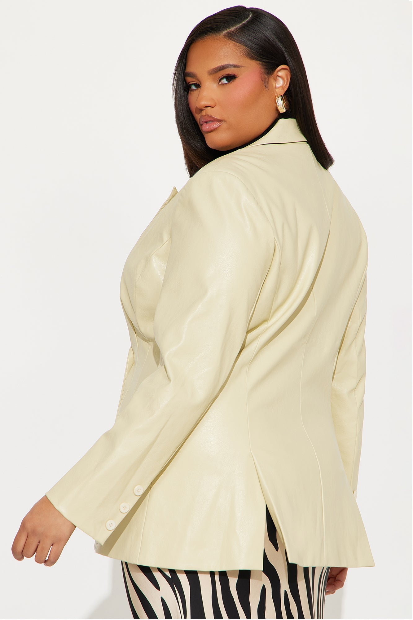 Phoebe Hourglass Blazer - Sage