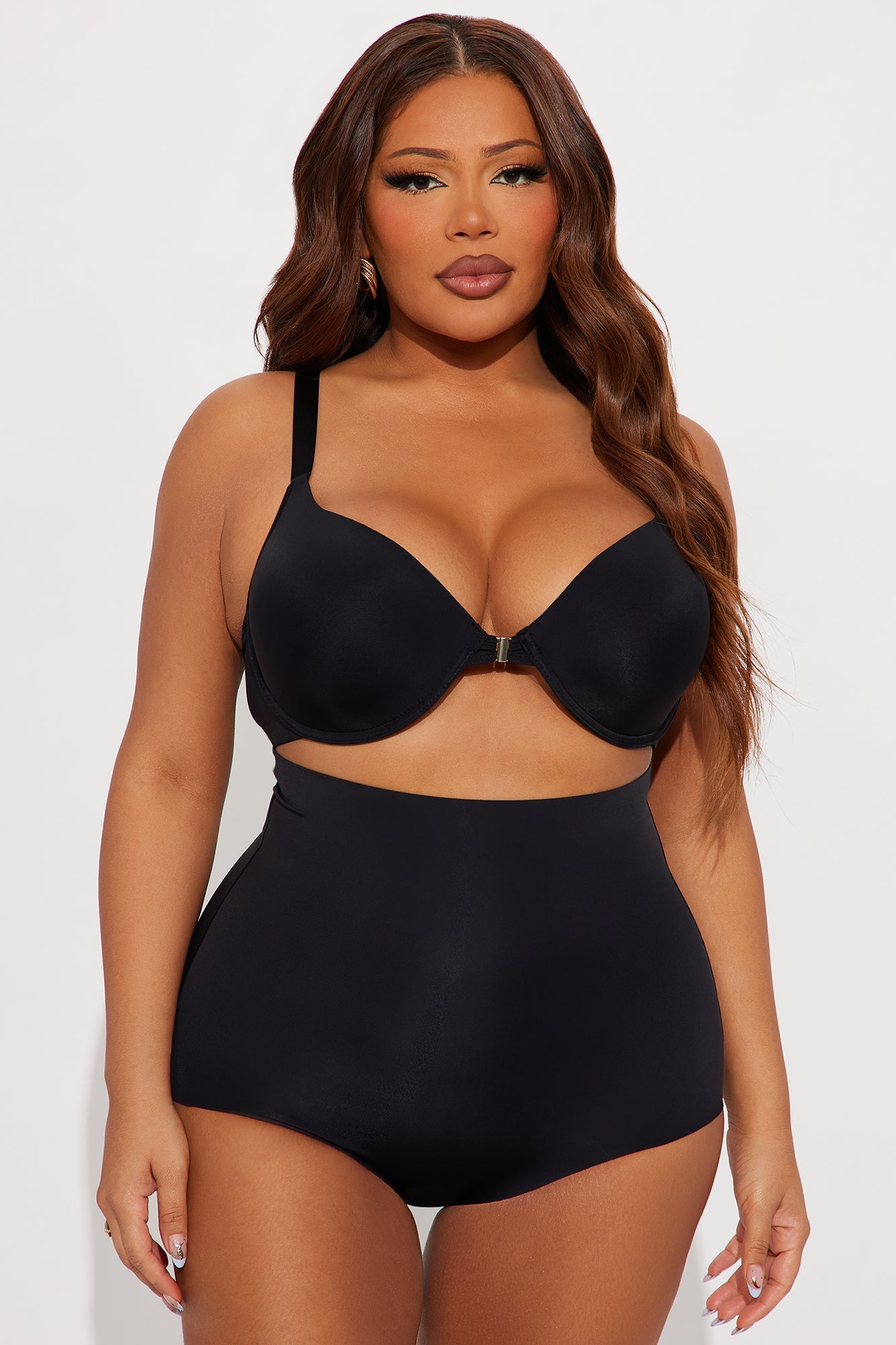 Waist Your Time Medium Compression Shaping Brief - Black