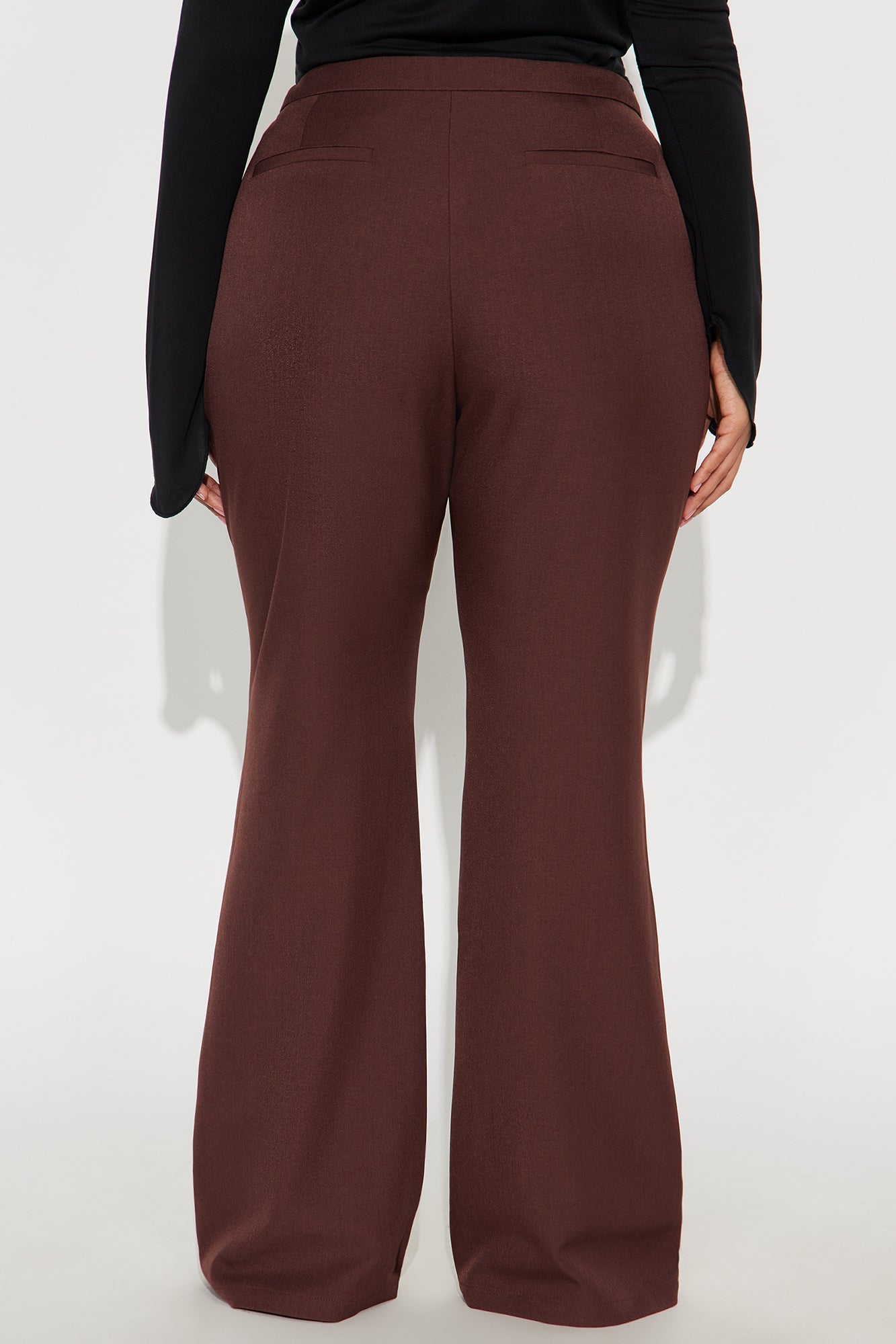 Breaking Even Flare Trouser - Chocolate
