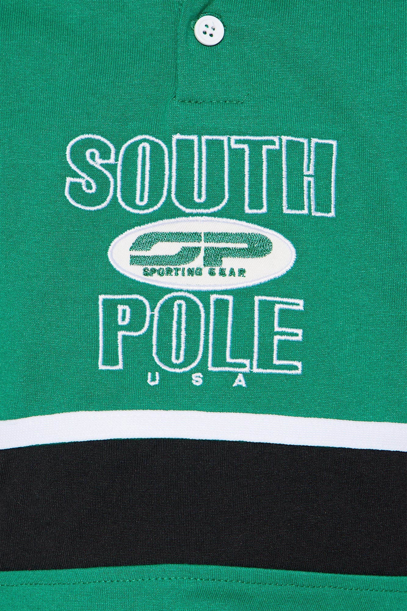 Mini Southpole Legacy Polo Cropped Top - Green