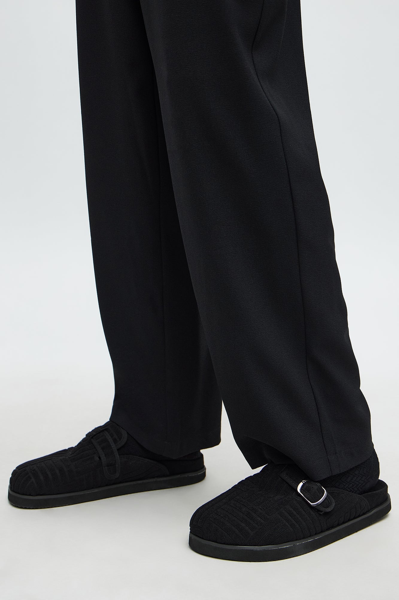 At The Chateau Terry Slip On Mule - Black