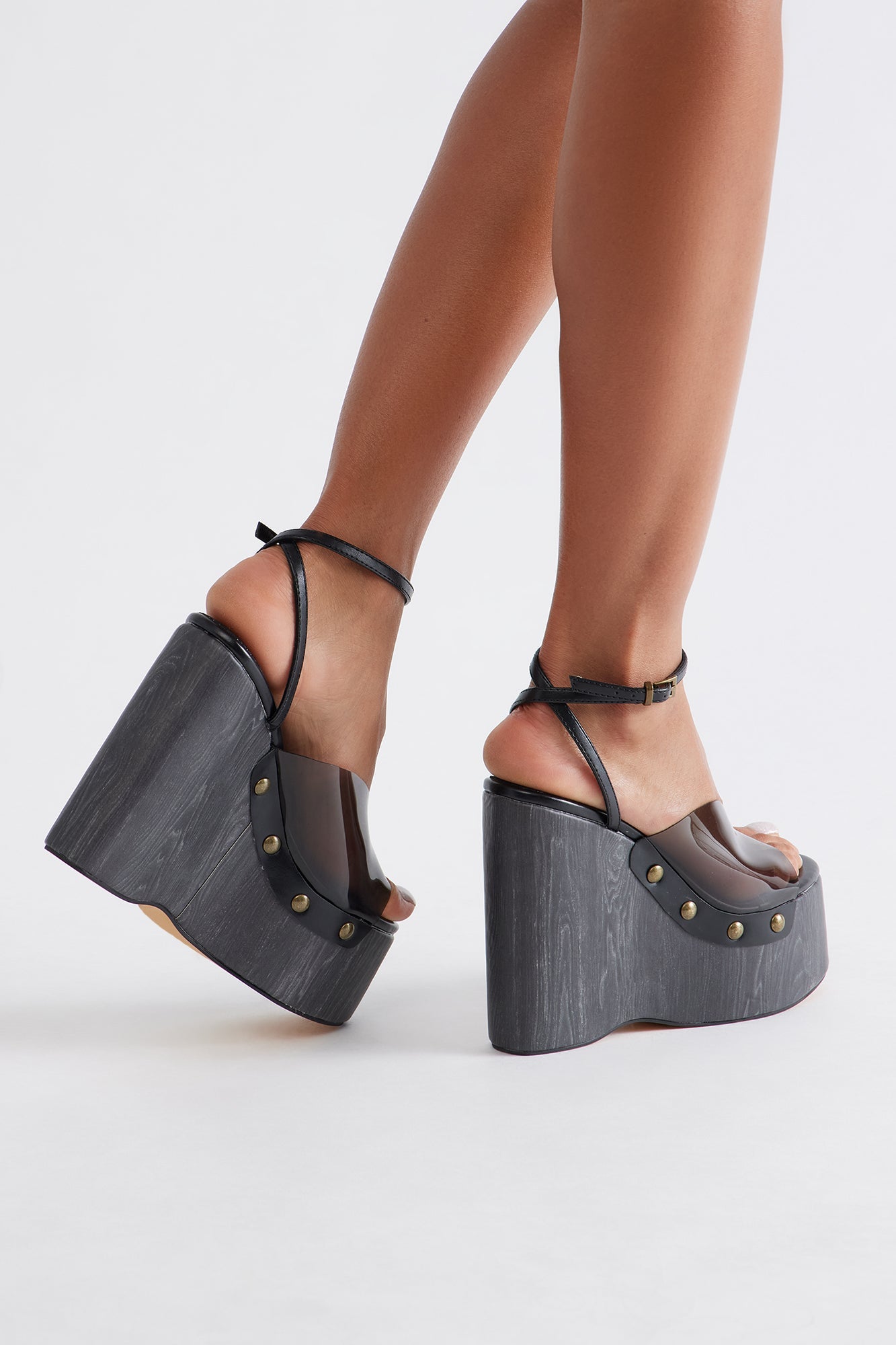 Side Effect Platform Wedges - Black