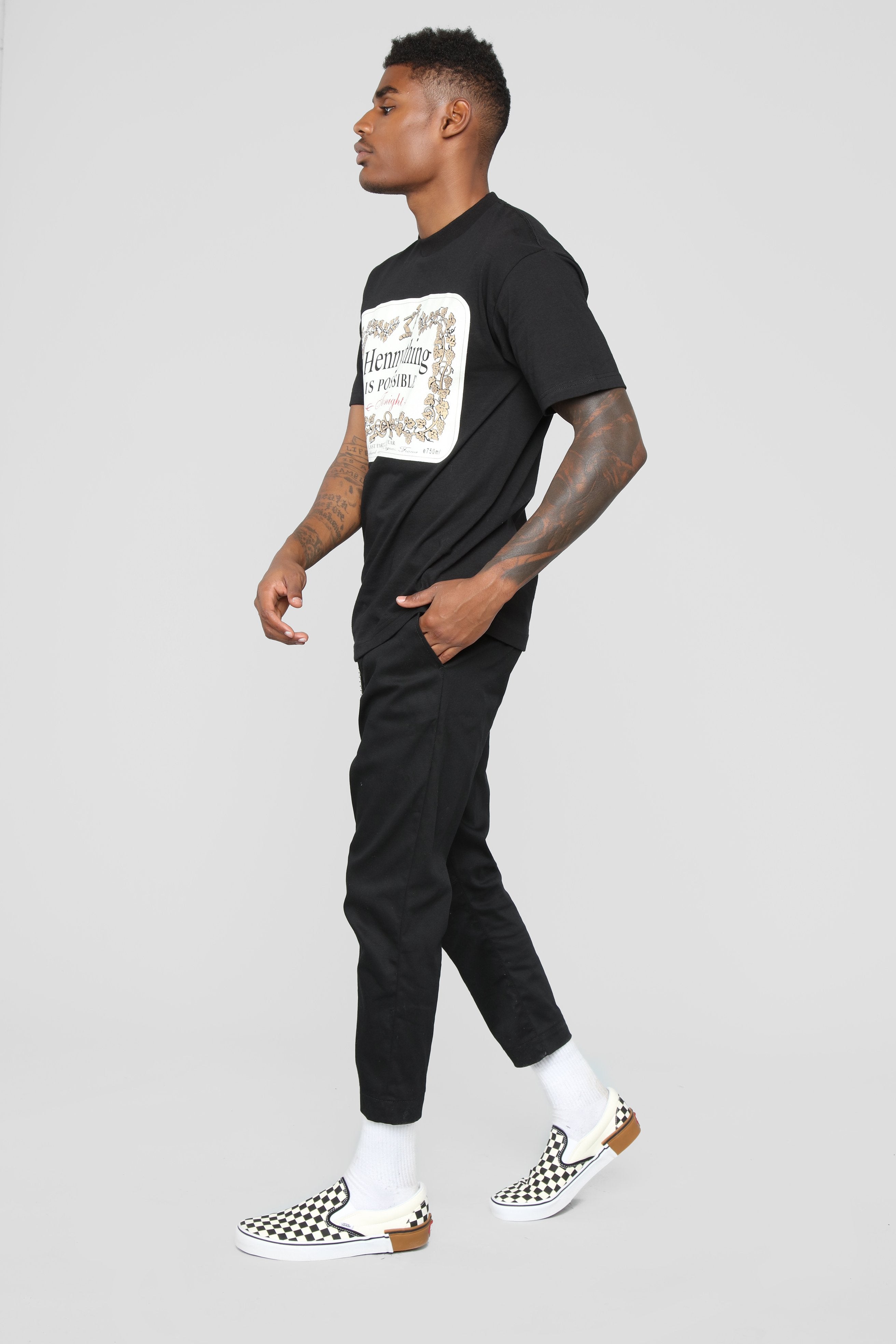Hennything Is Possible Short Sleeve Crew Tee - Black