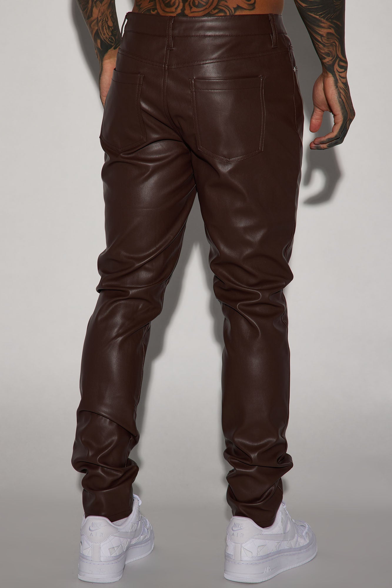 Your Favorite Faux Leather Skinny Pants - Dark Brown