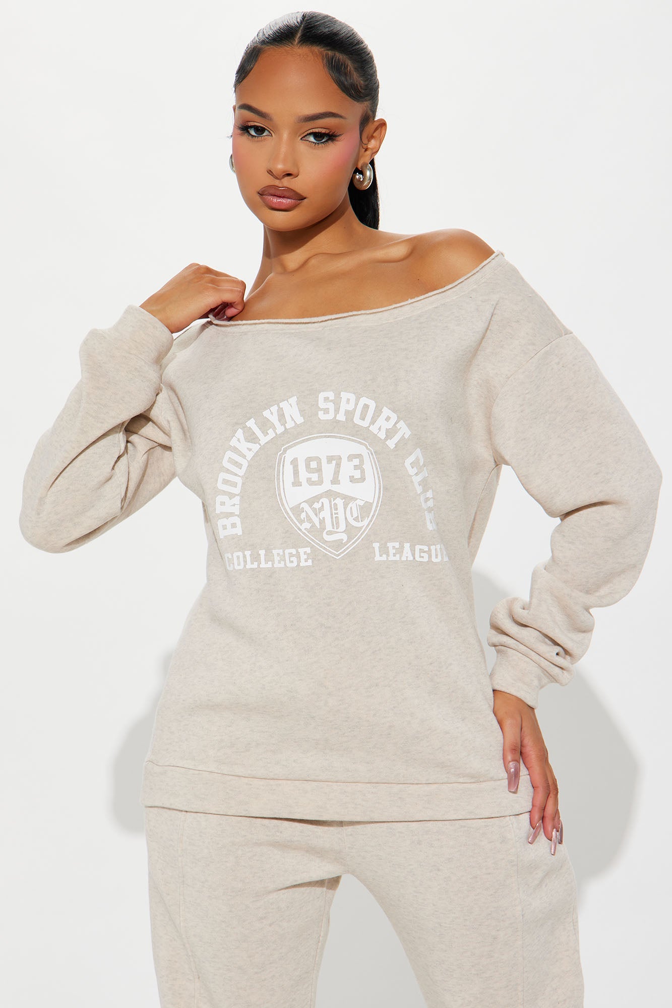 NY Sport Club Jogger Set - Oatmeal