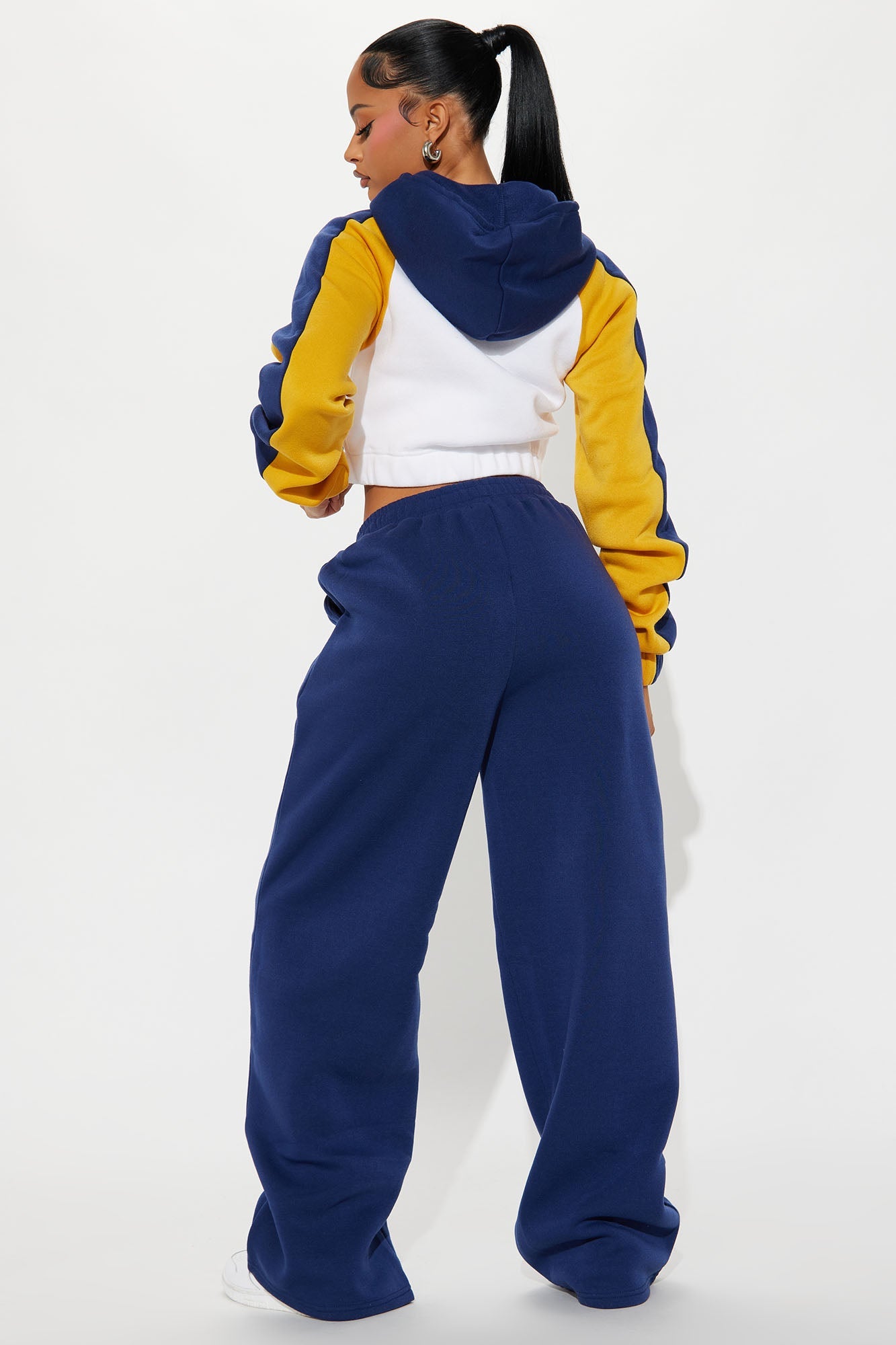 Manhattan Fleece Pant Set - Navy