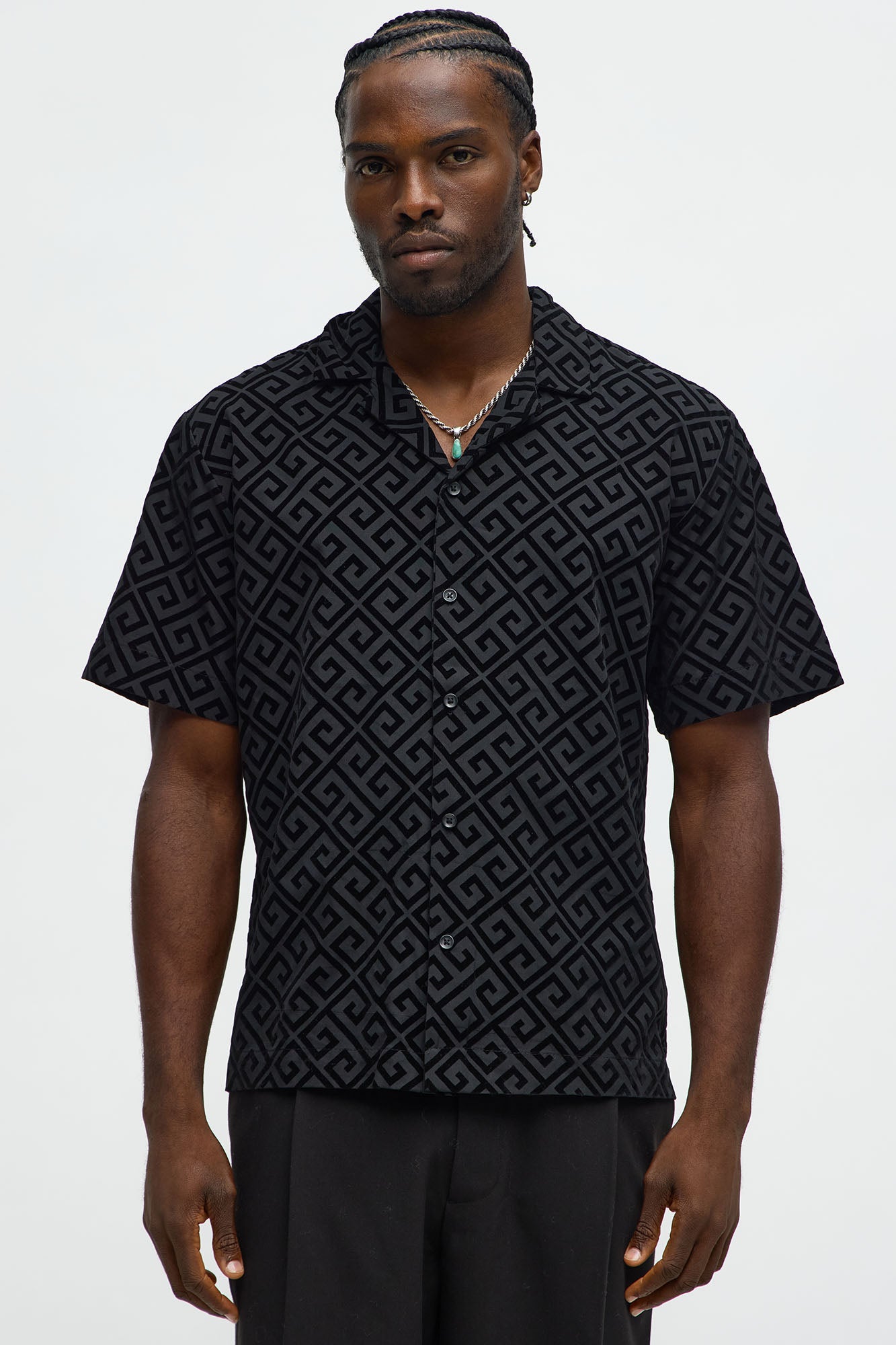 Palazzo Cut Polo - Black