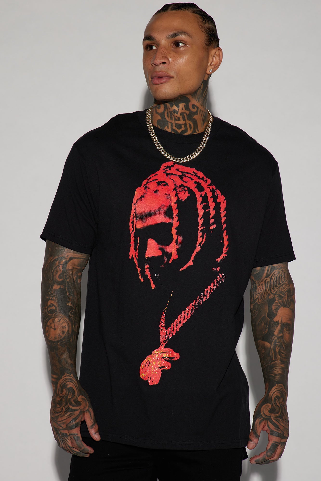 OTF Chain Butterfly Short Sleeve Tee - Black