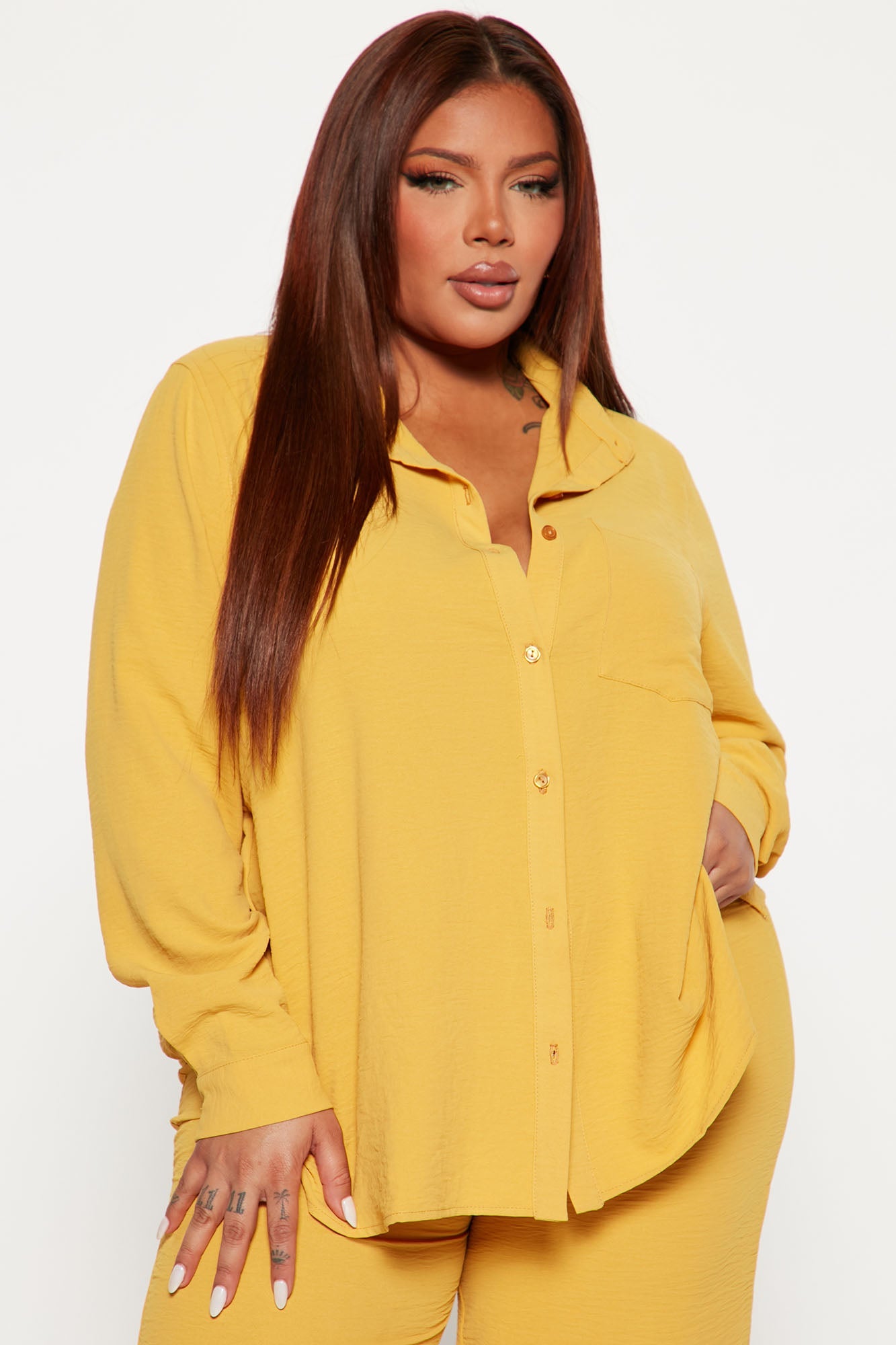Makenzie Pant Set - Mustard