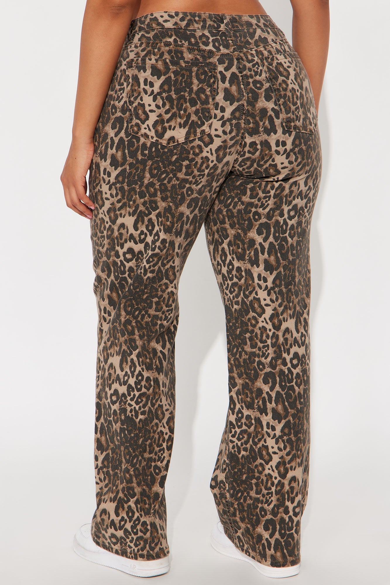 Leanne Leopard Straight Leg Pant 33 - Leopard