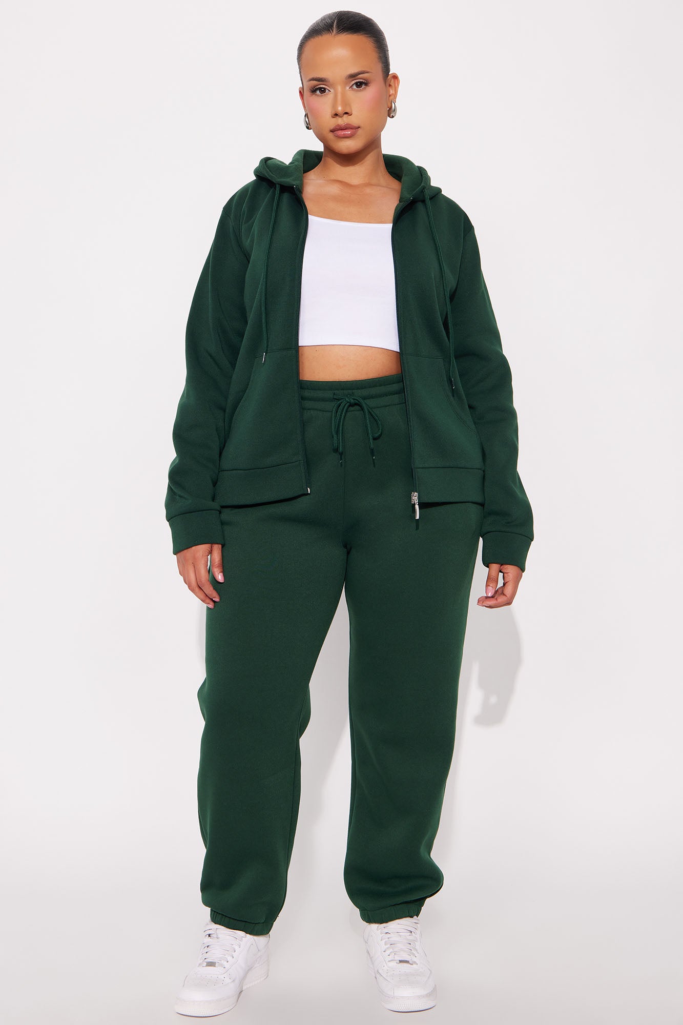 Candice Zip Up Hoodie - Hunter