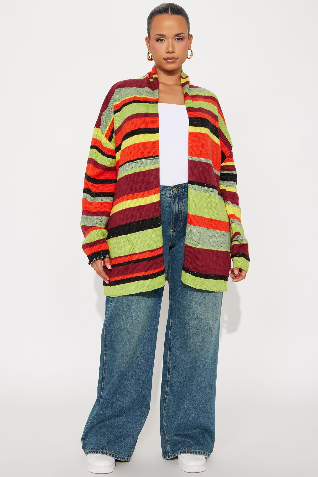 The Rainbow Colorblock Cardigan - Multi Color