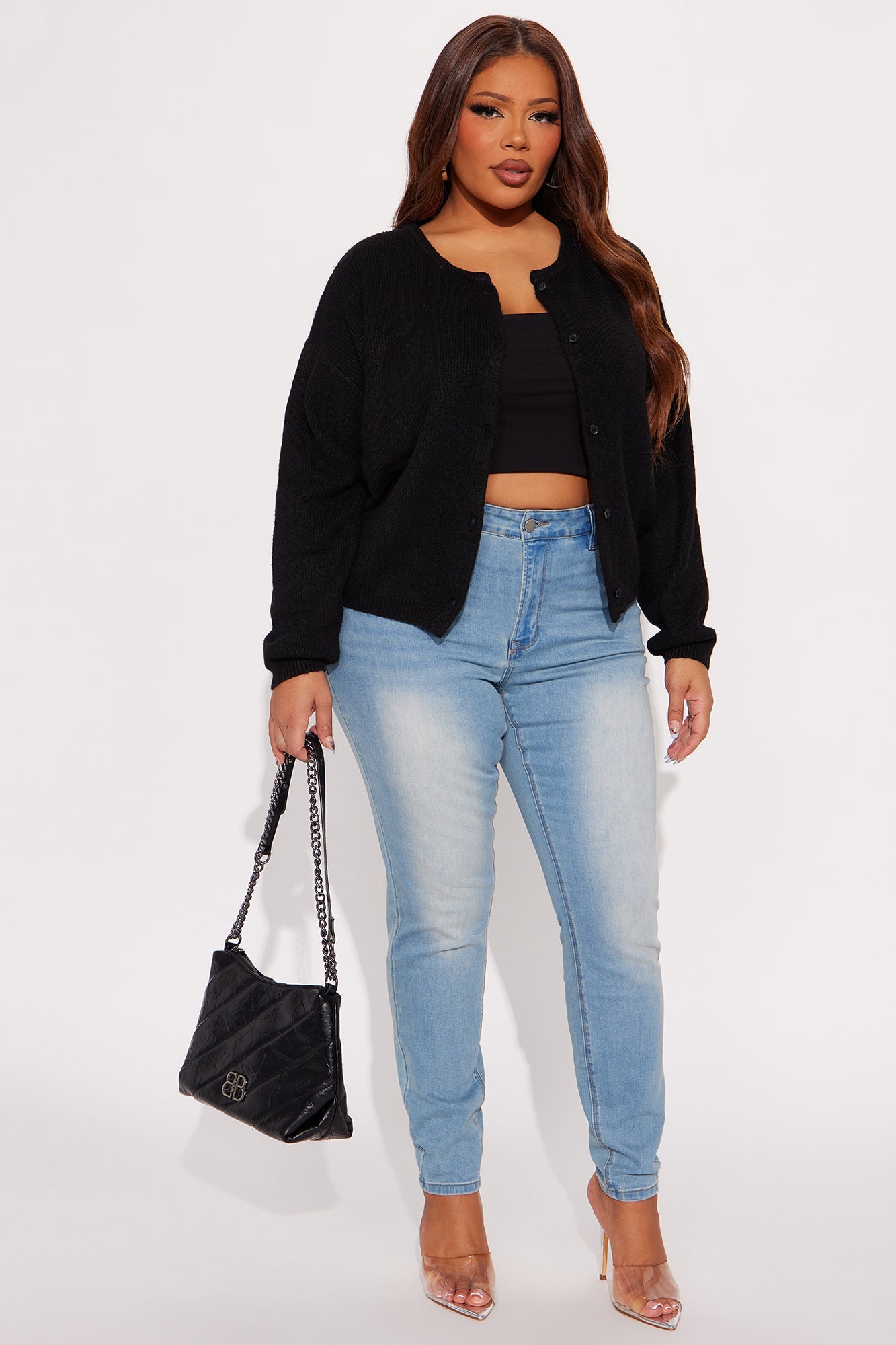 In Love With Fall Cardigan - Black