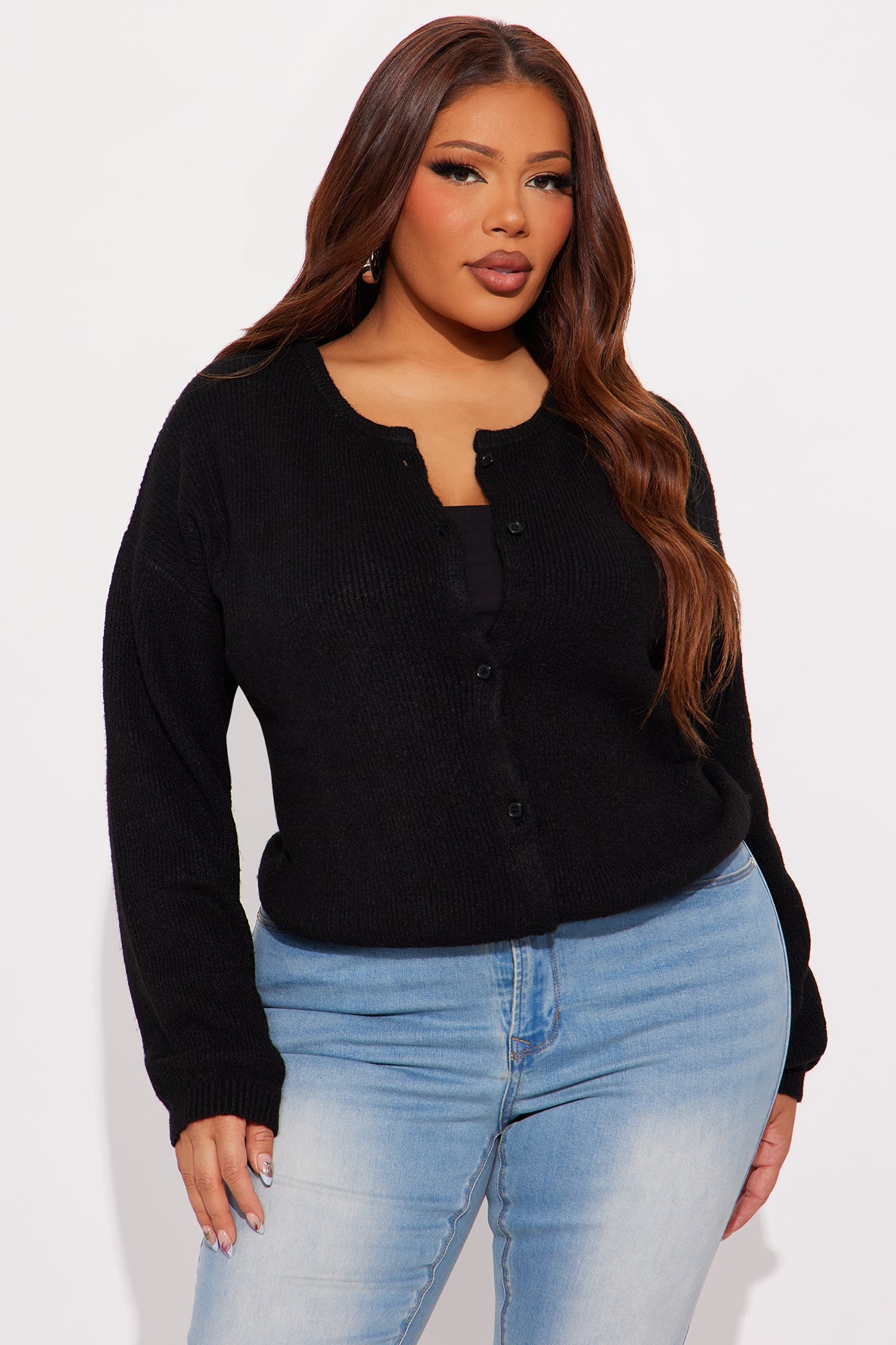 In Love With Fall Cardigan - Black