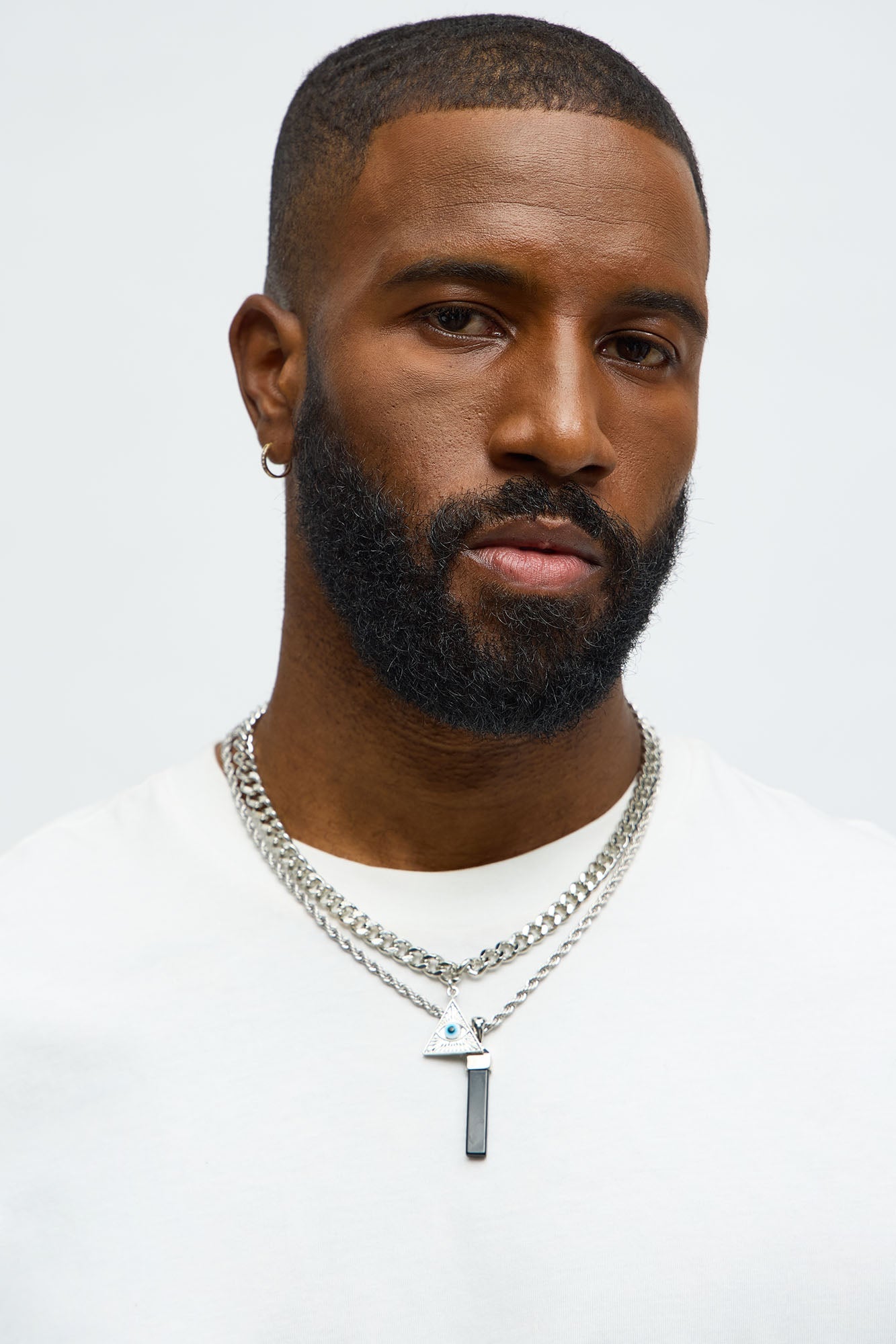 Bijoux Pendant Necklace Set - Silver