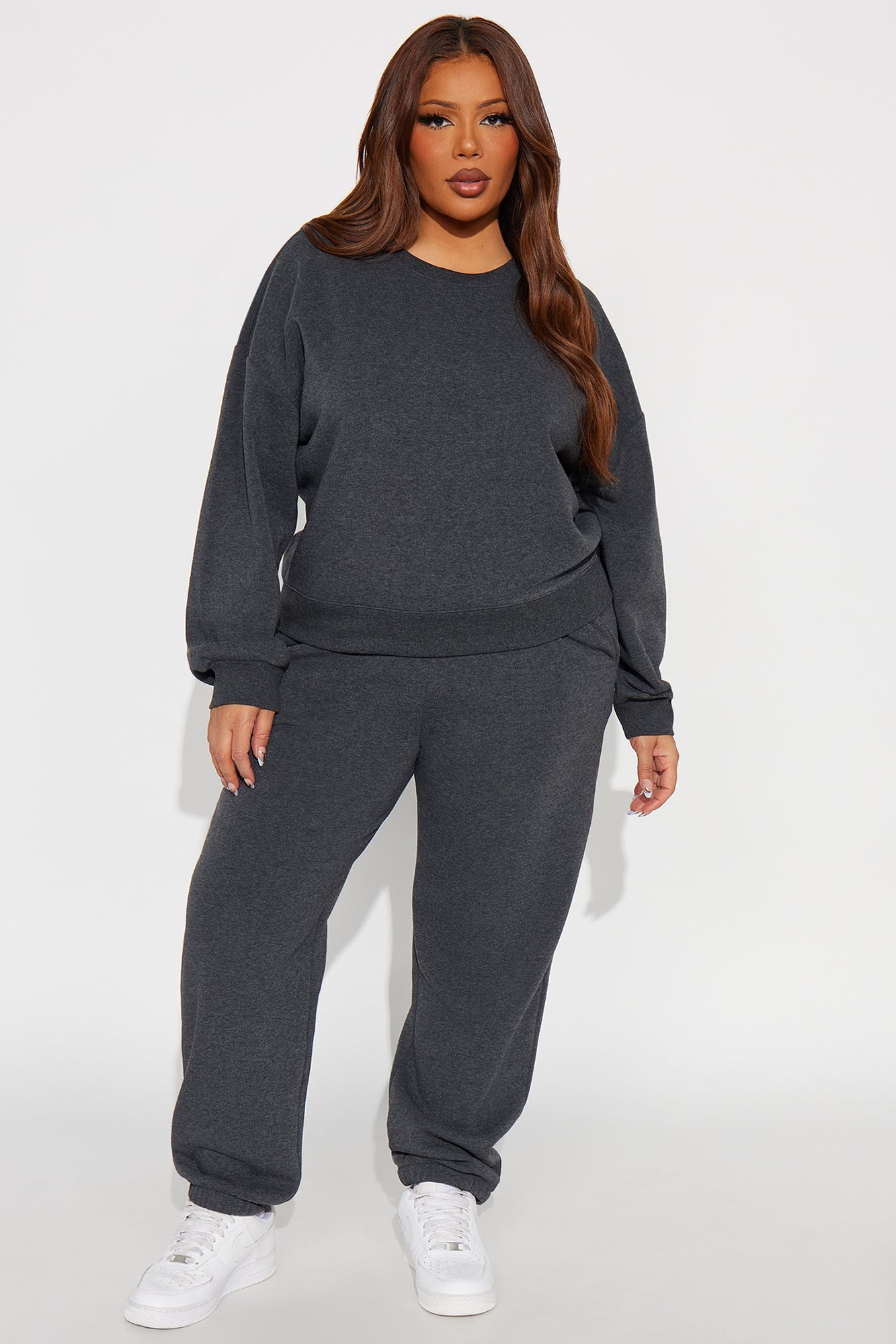 Candice Lounge Crew Neck - Charcoal