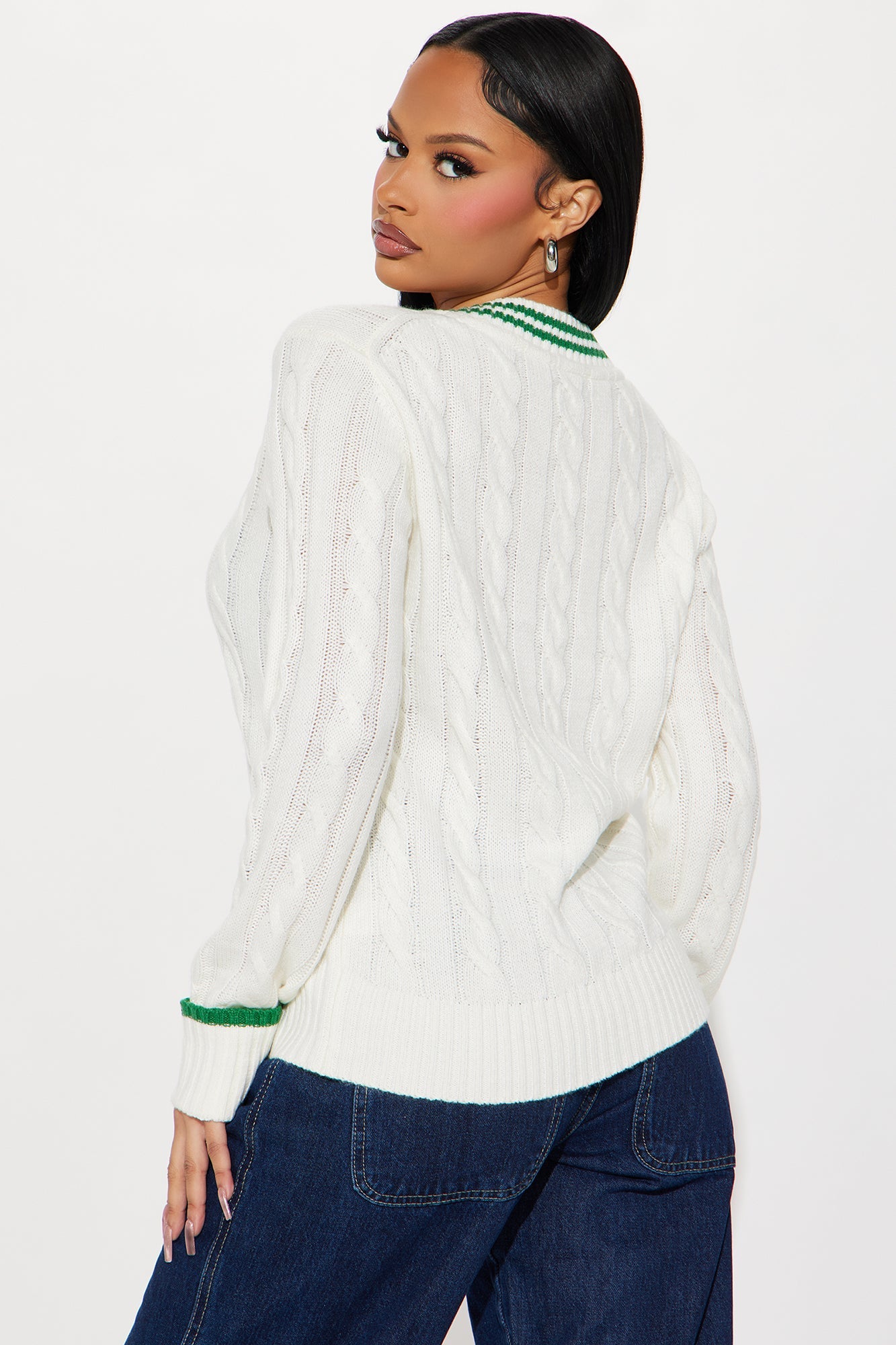 School Spirit Sweater - White/combo