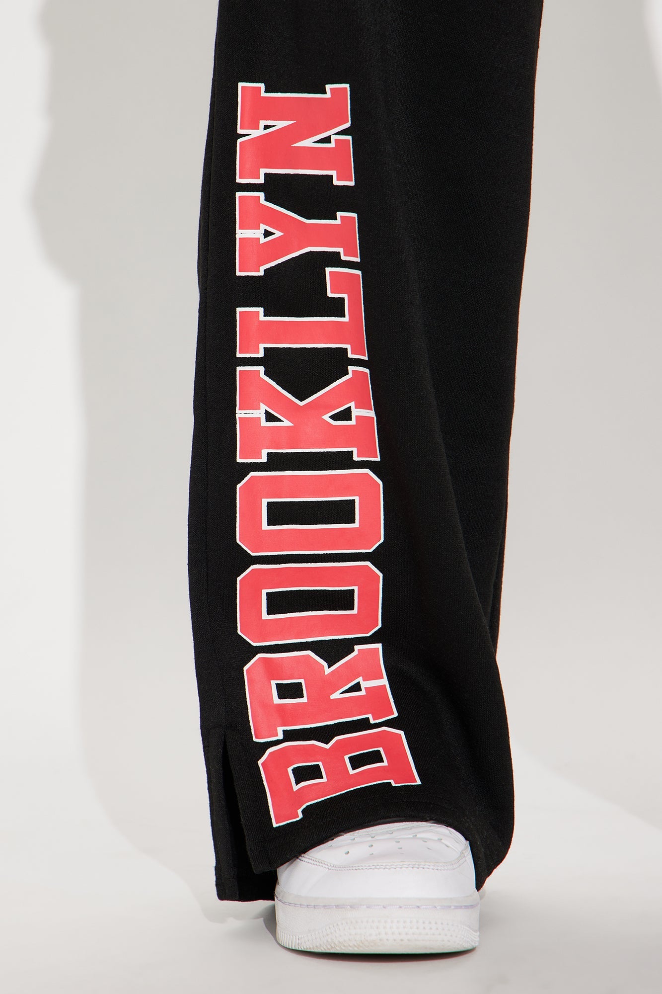 Brooklyn NY Fleece Pant Set - Black/Red