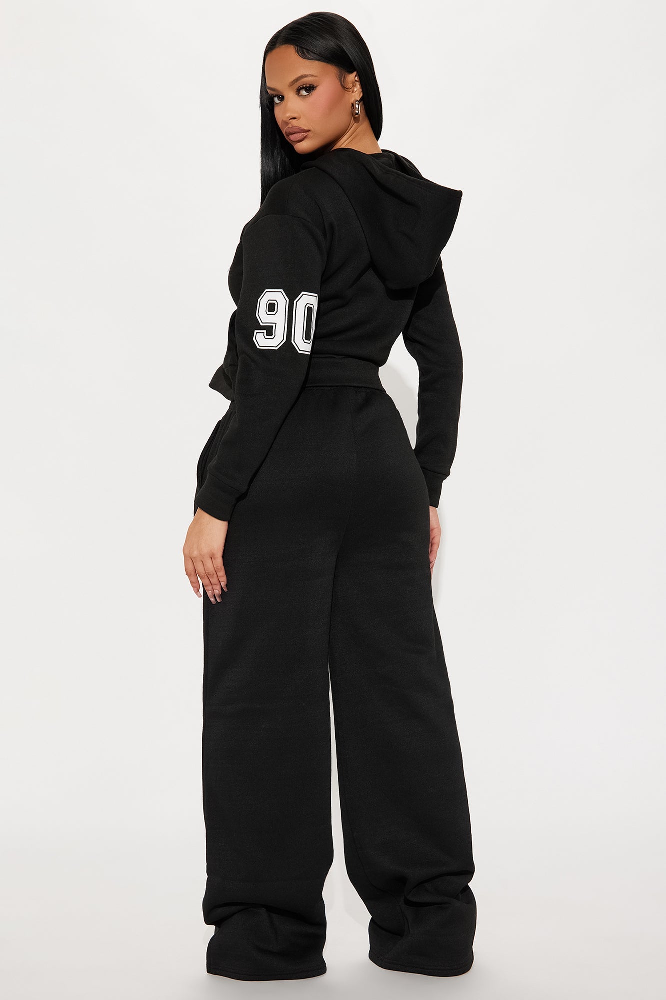 Brooklyn NY Fleece Pant Set - Black/Red
