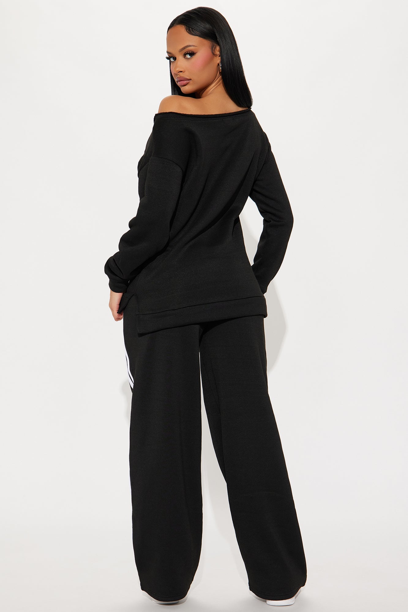 Eighty Seven Fleece Pant Set - Black