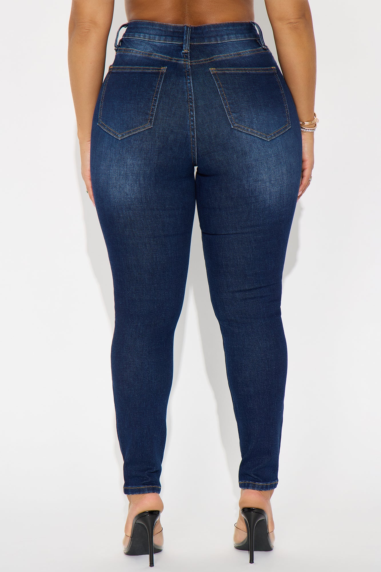 In Forme Ankle Skinny Jeans - Dark Wash