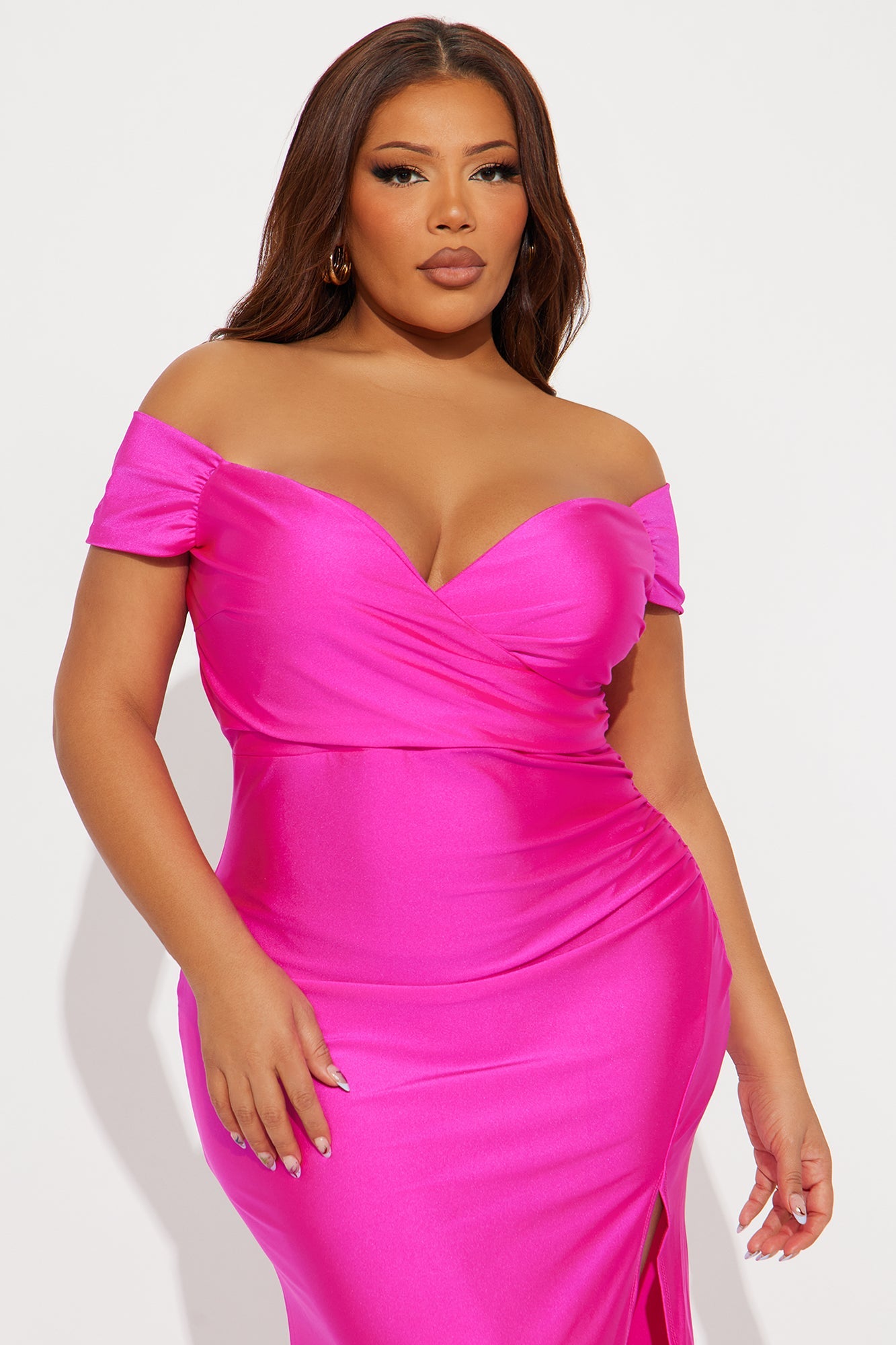 Romantic Nights Maxi Dress - Magenta