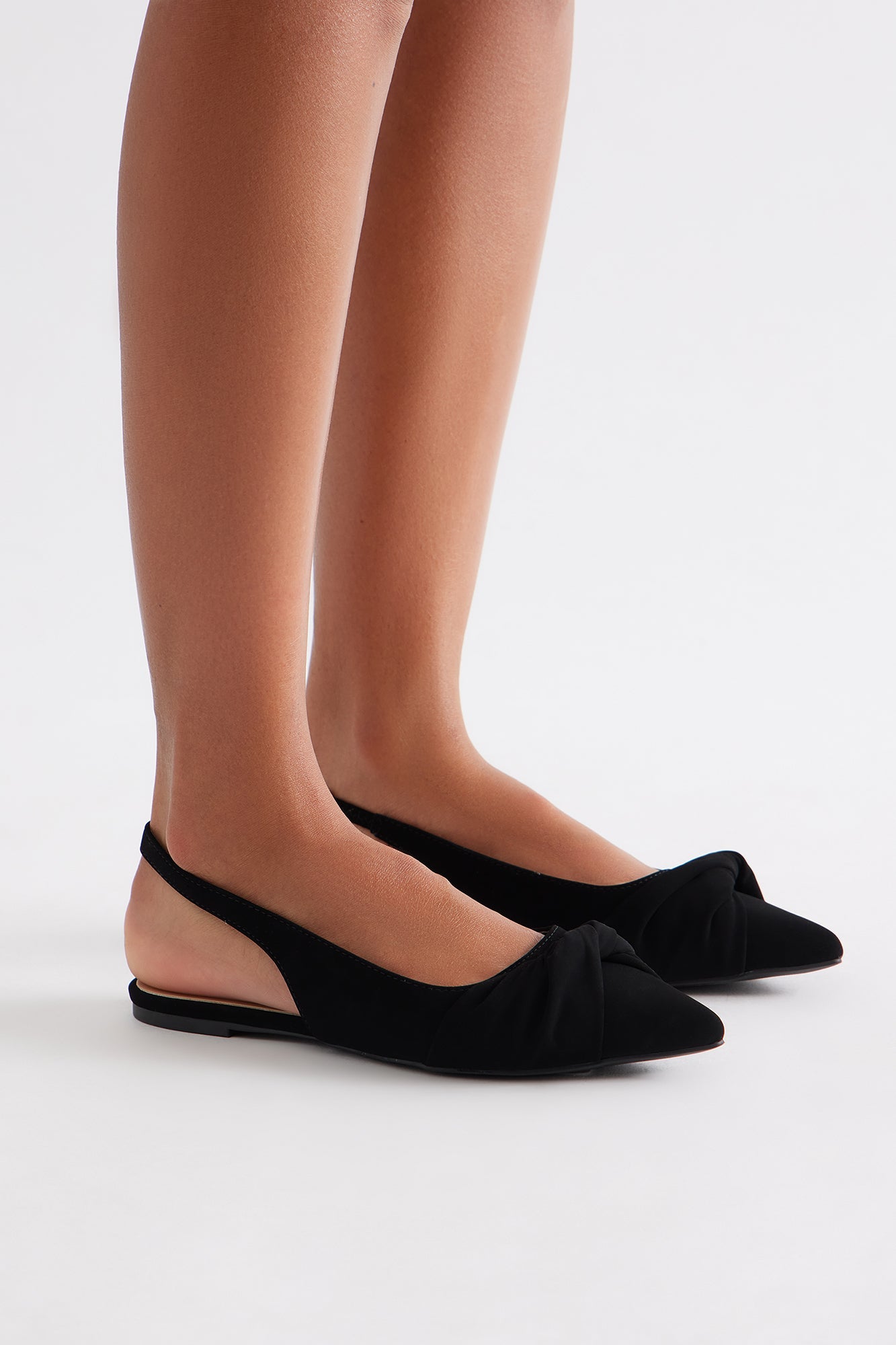 Gelina Slingback Flats - Black