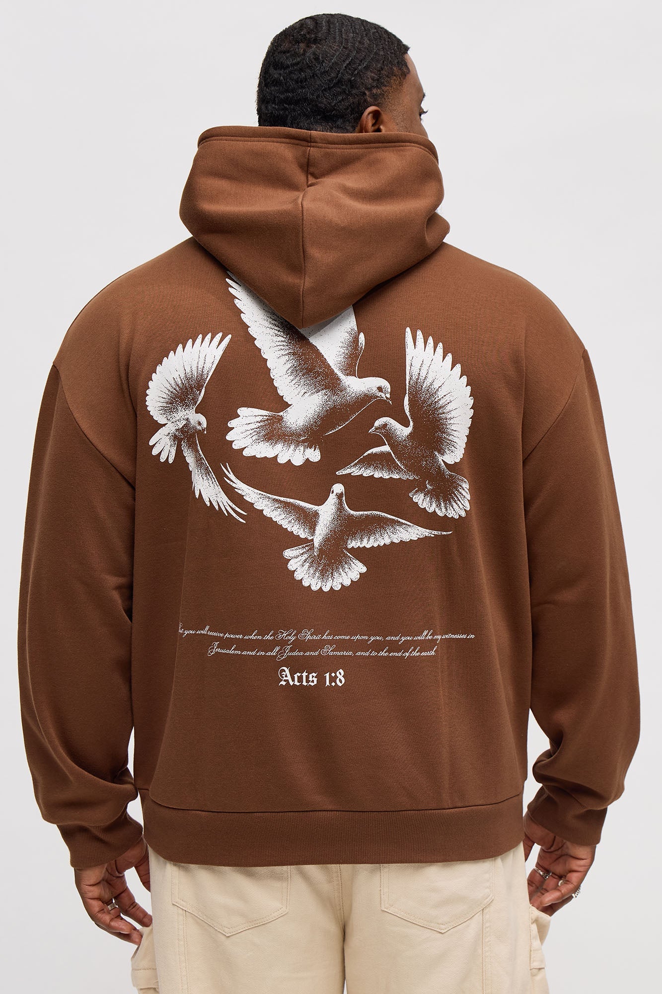 Holy Spirit Promised Hoodie - Chocolate