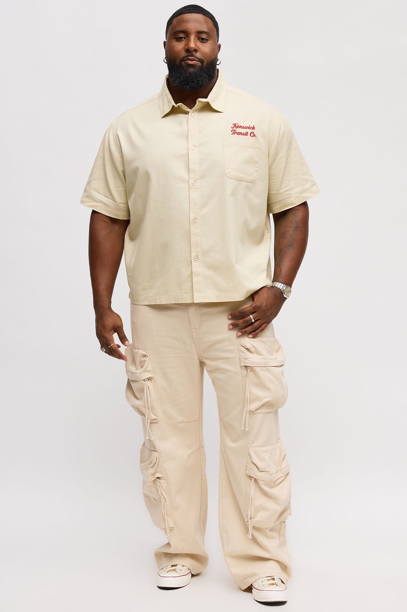 Kenswik Button Up Shirt - Tan