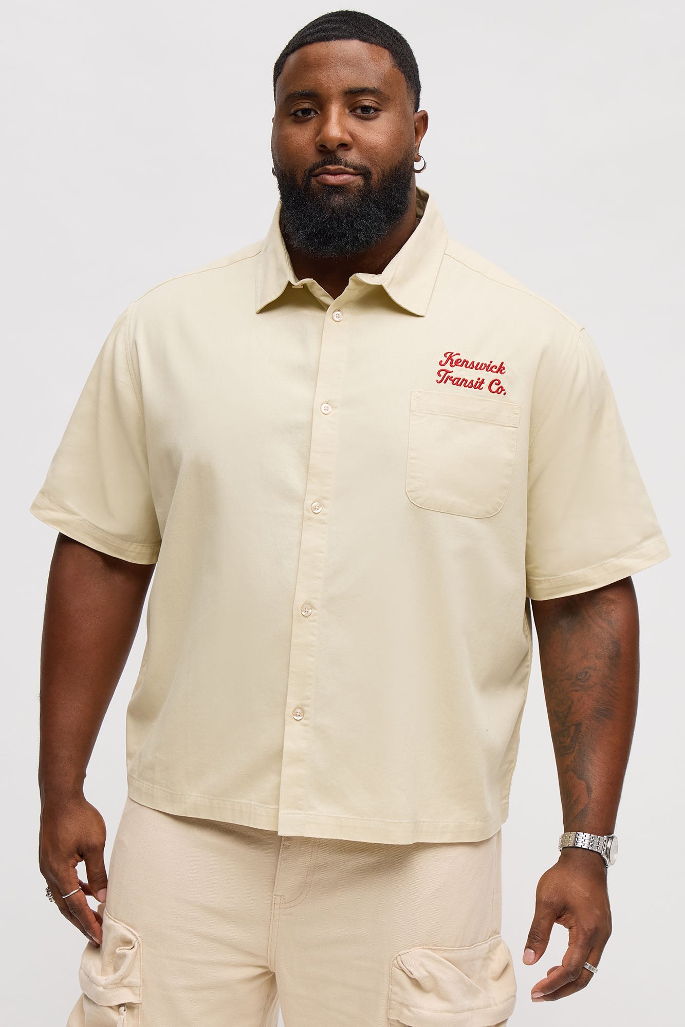 Kenswik Button Up Shirt - Tan