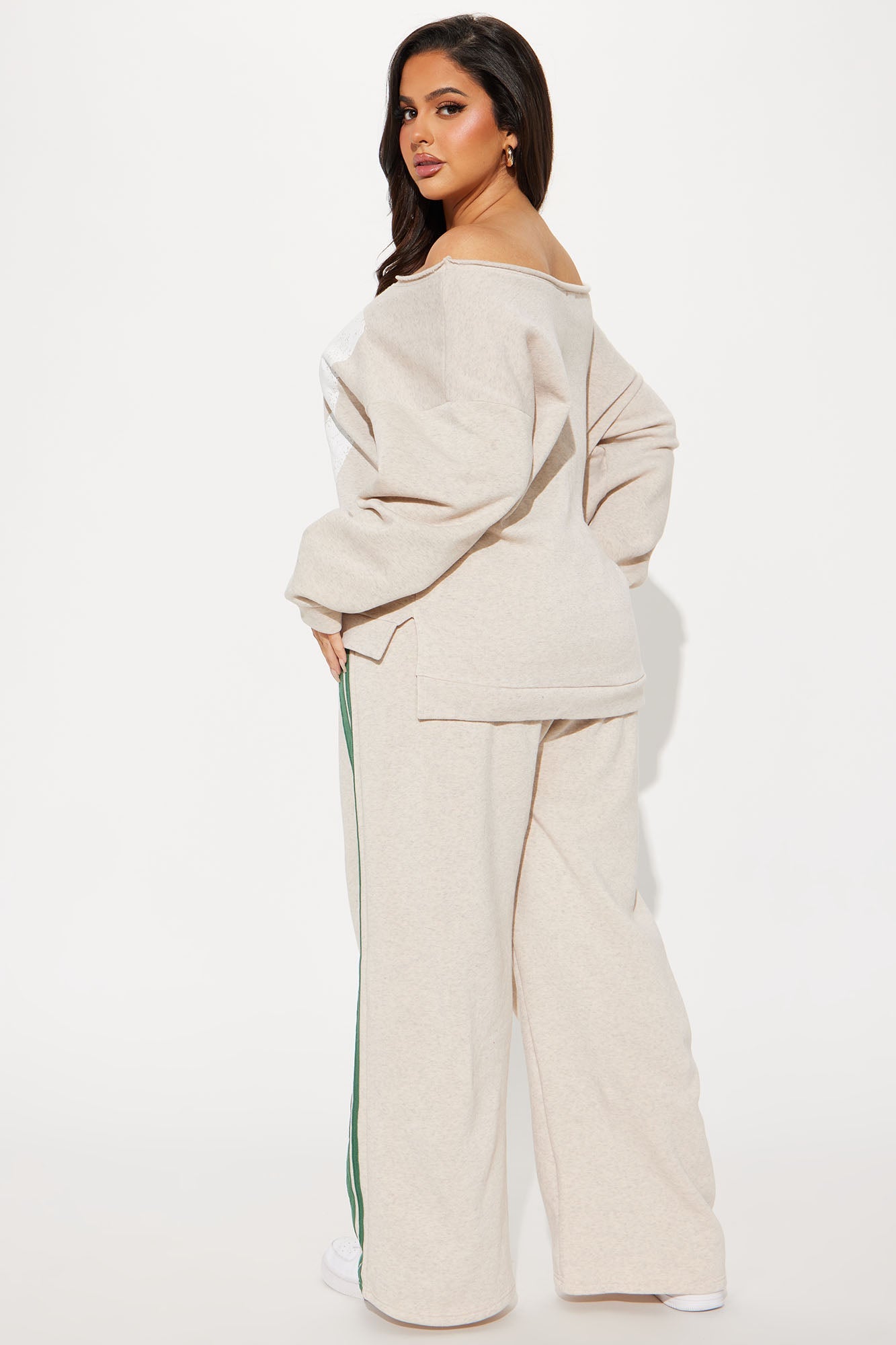 Eighty Seven Fleece Pant Set - Oatmeal