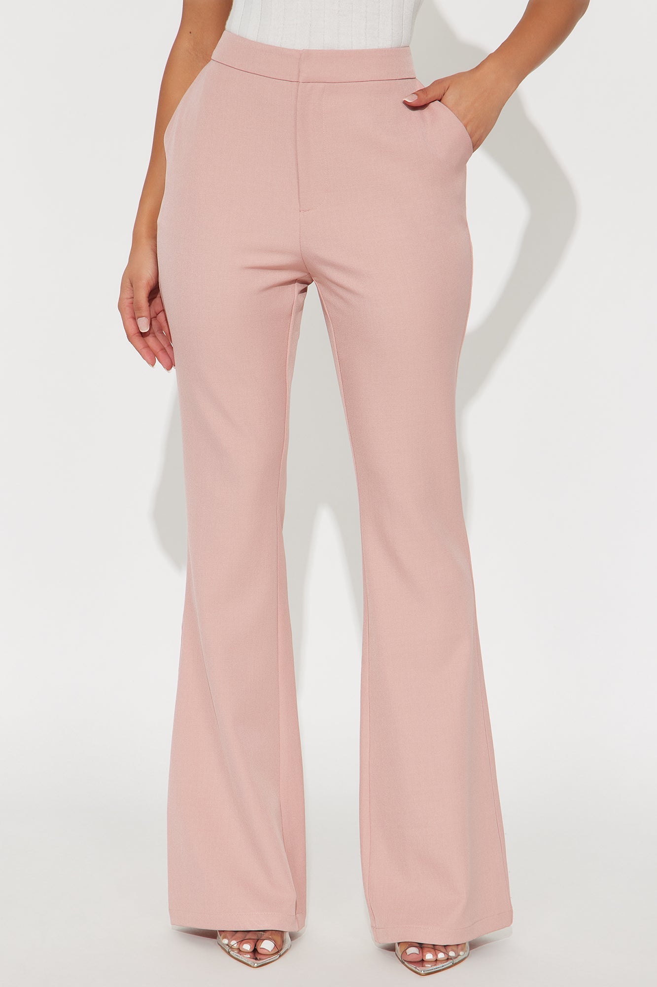 Octavia Flare Trouser Pant 33″ - Pink