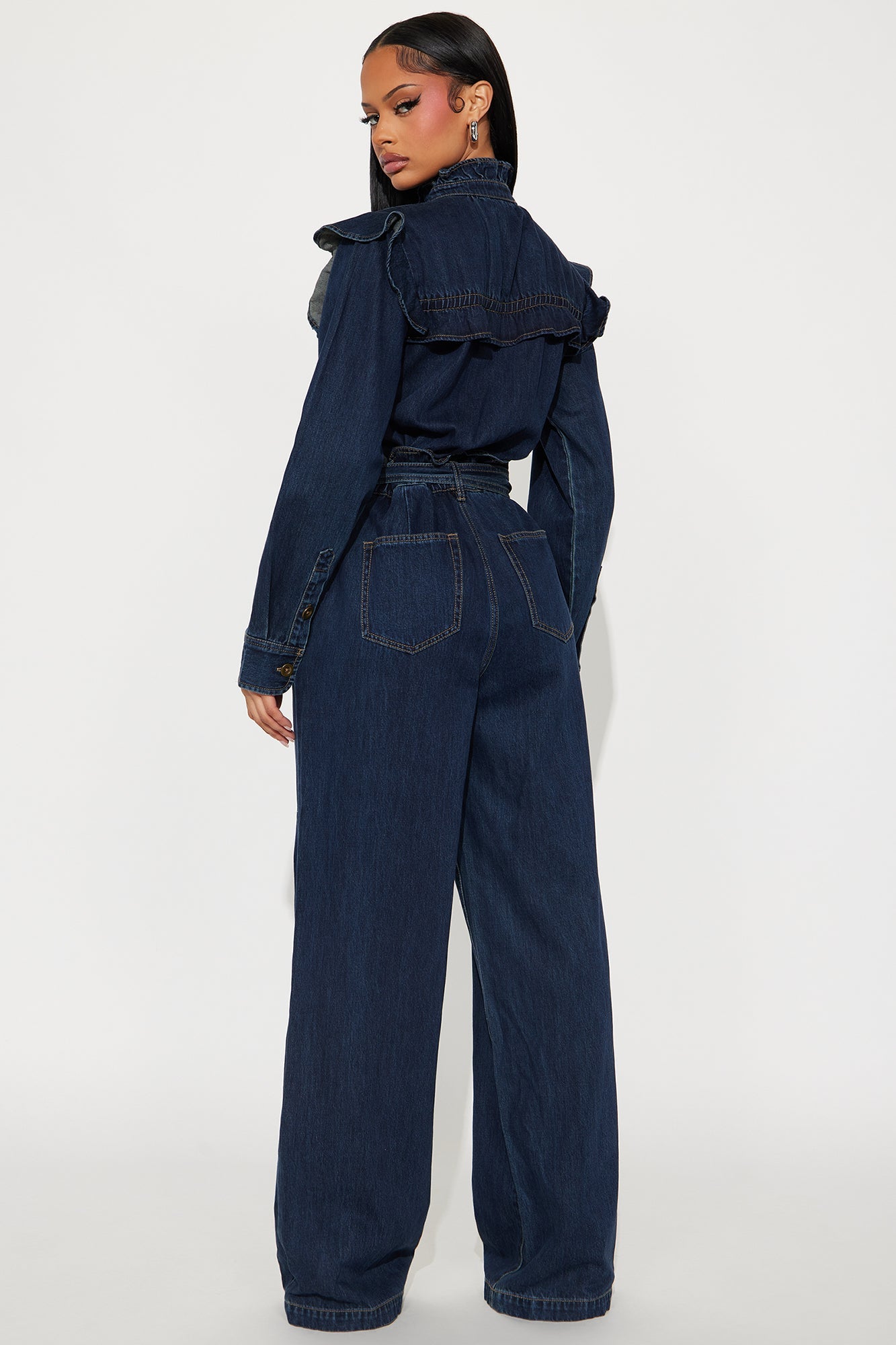 Fresh Start Twill Jumpsuit - Denim