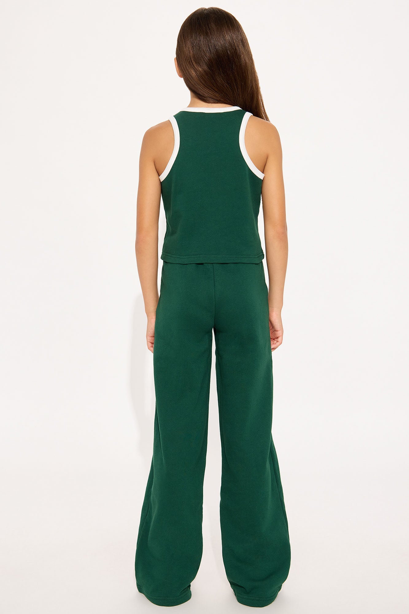 Mini Varsity Babe Pant Set - Hunter