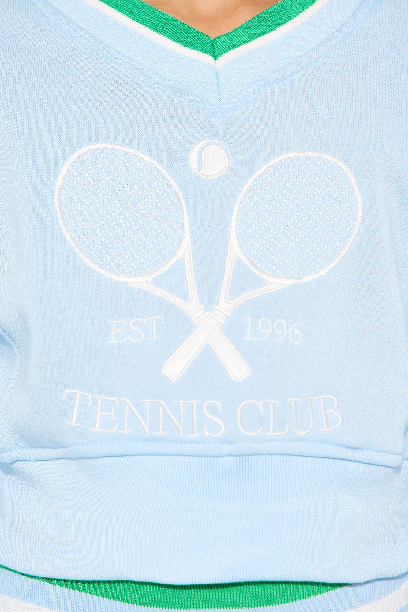 Mini Preppy Life Skirt Set - Light Blue