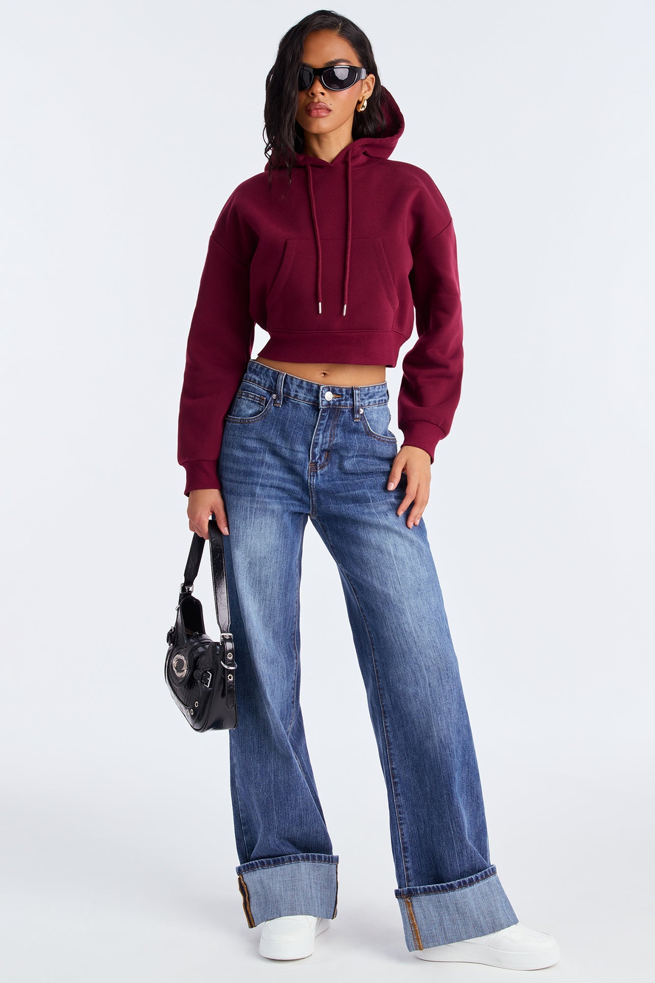 Candice Lounge Hoodie - Burgundy